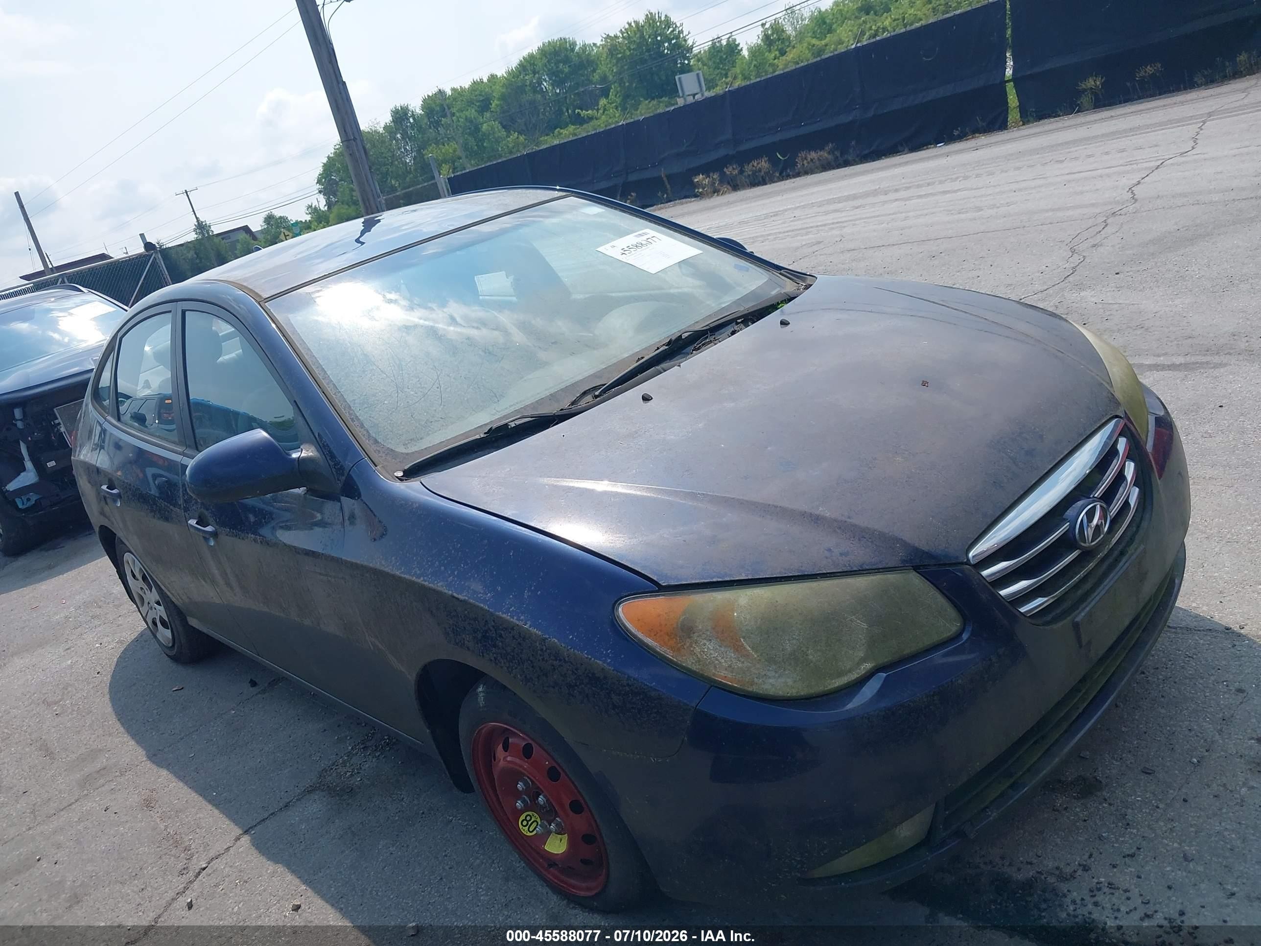 2010 Hyundai Elantra GLS, VIN KMHDU4AD9AU866137 — Normal wear