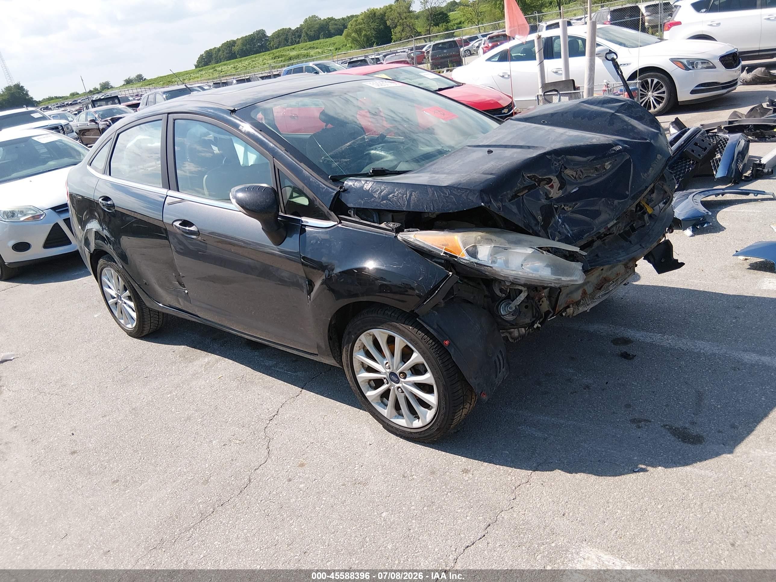 2017 Ford Fiesta Titanium, VIN 3FADP4CJ3HM129664 — Front end