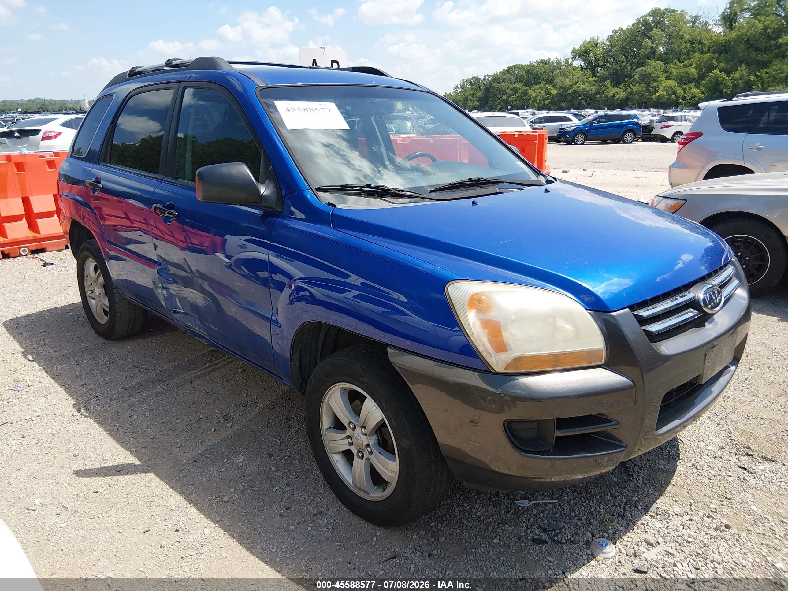 2007 Kia Sportage LX, VIN KNDJF724677304916 — Normal wear