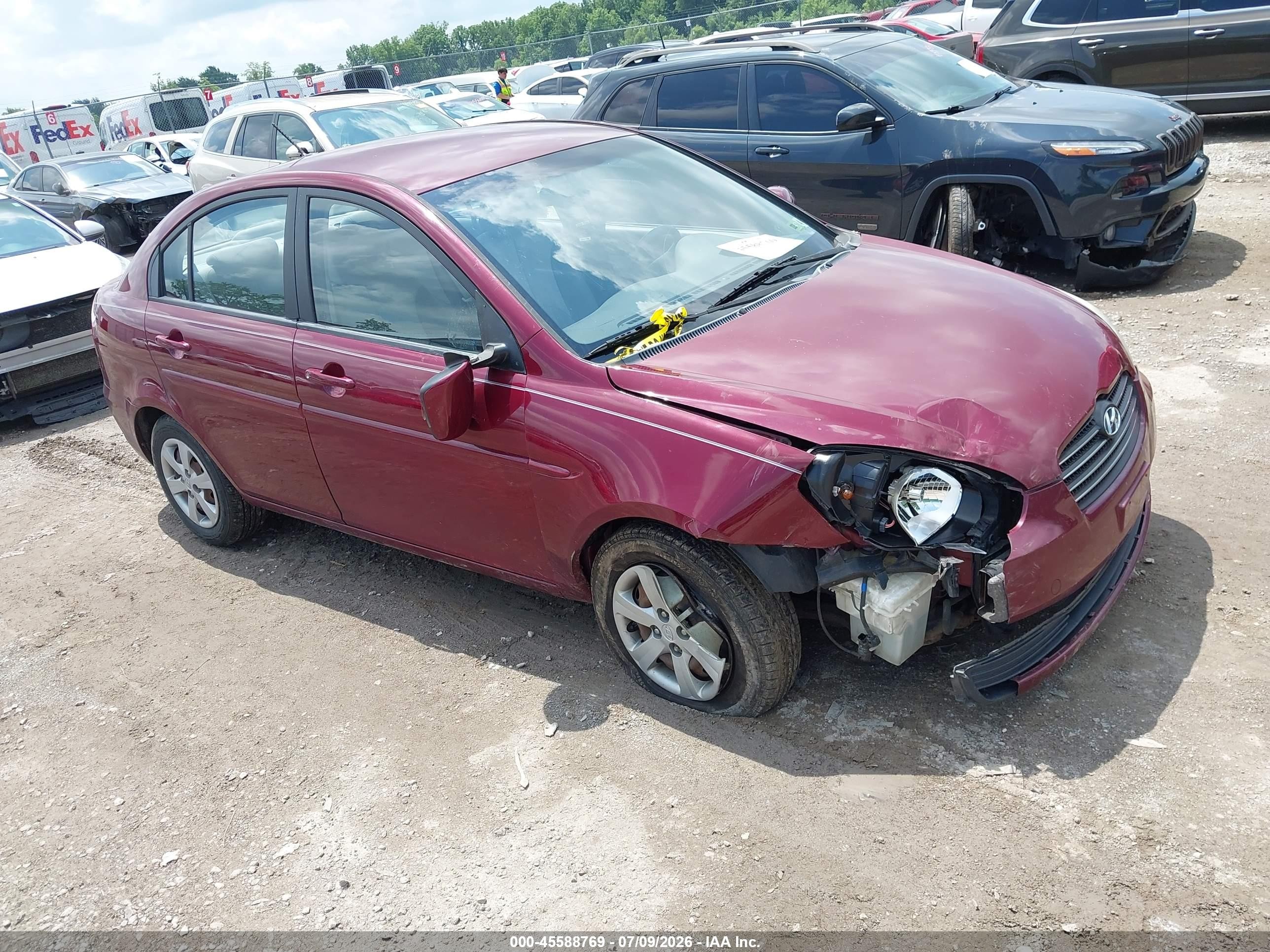 2010 Hyundai Accent GLS, VIN KMHCN4ACXAU433281 — Front end