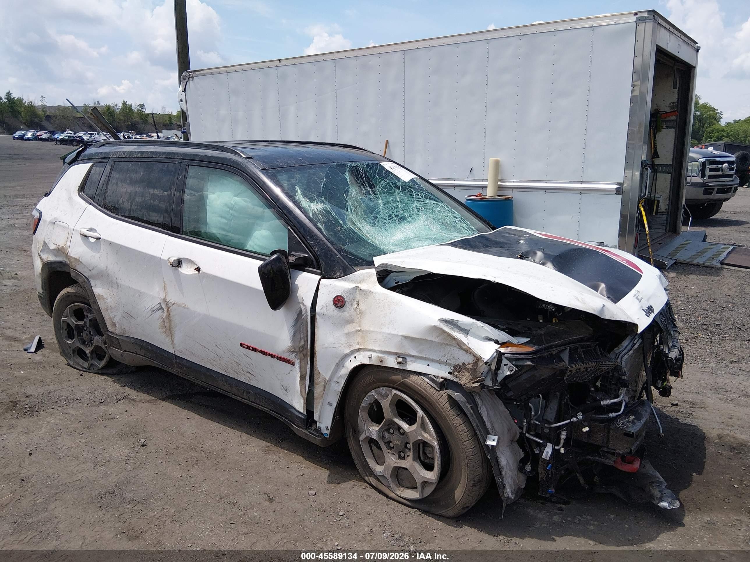 2023 Jeep Compass Trailhawk, VIN 3C4NJDDN3PT528001 — Rollover
