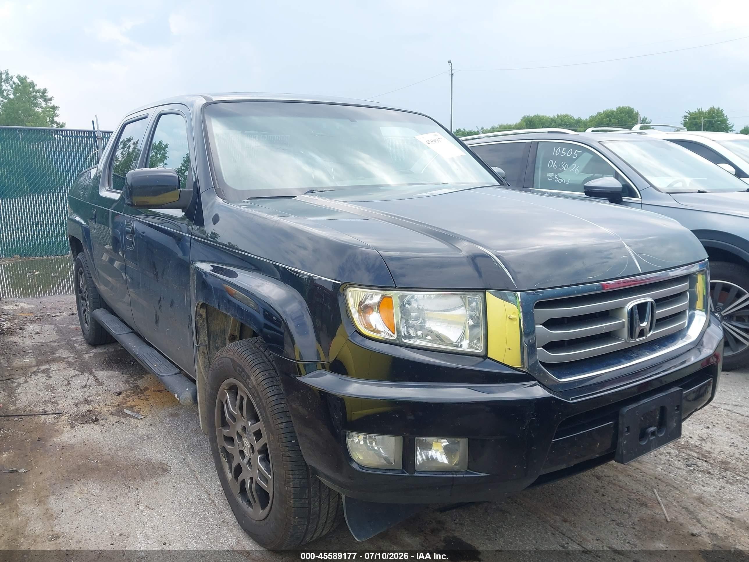 2012 Honda Ridgeline RTL, VIN 5FPYK1F57CB452689 — Hail