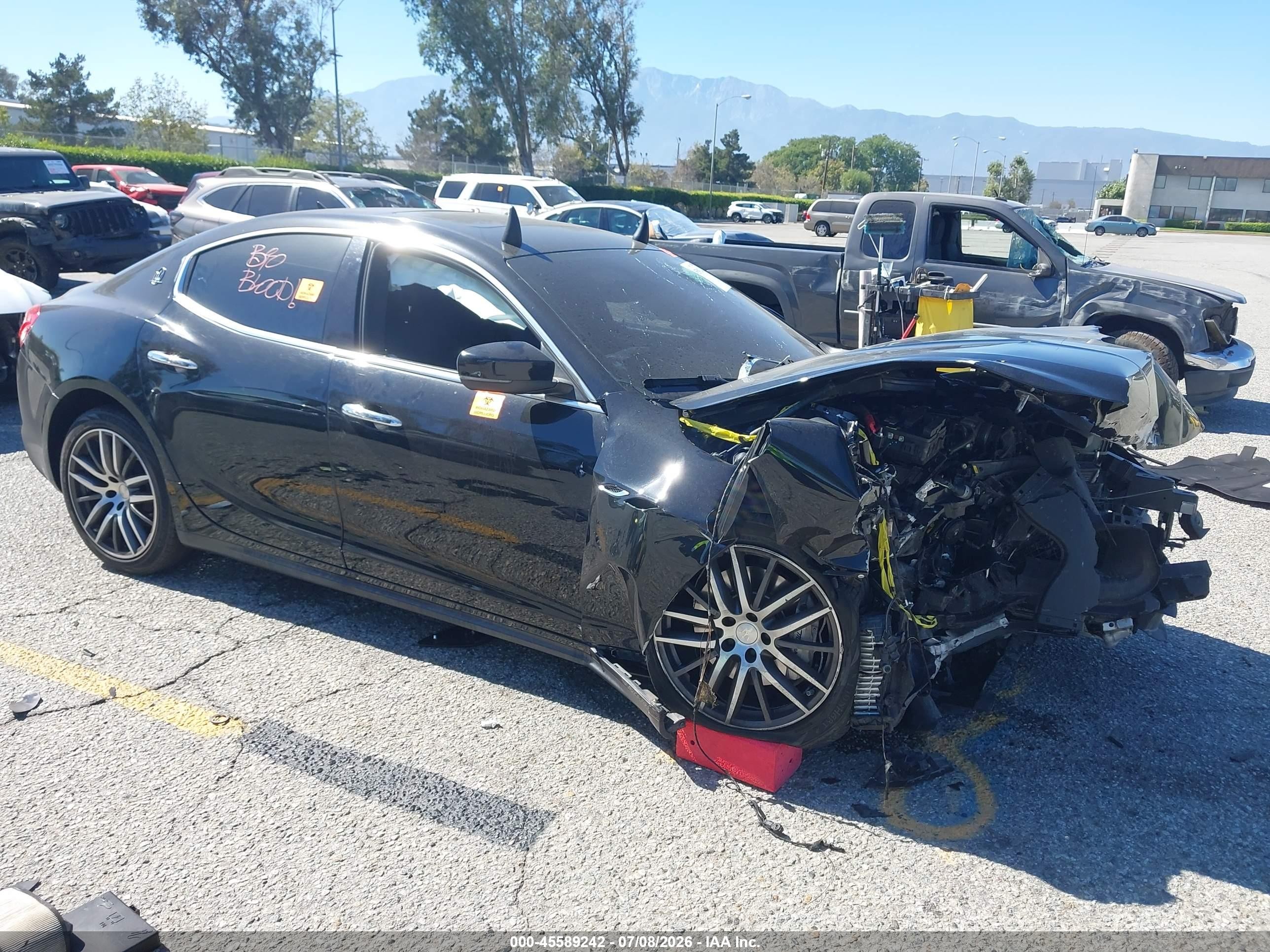 2019 Maserati Ghibli, VIN ZAM57XSA9K1310088 — Перед