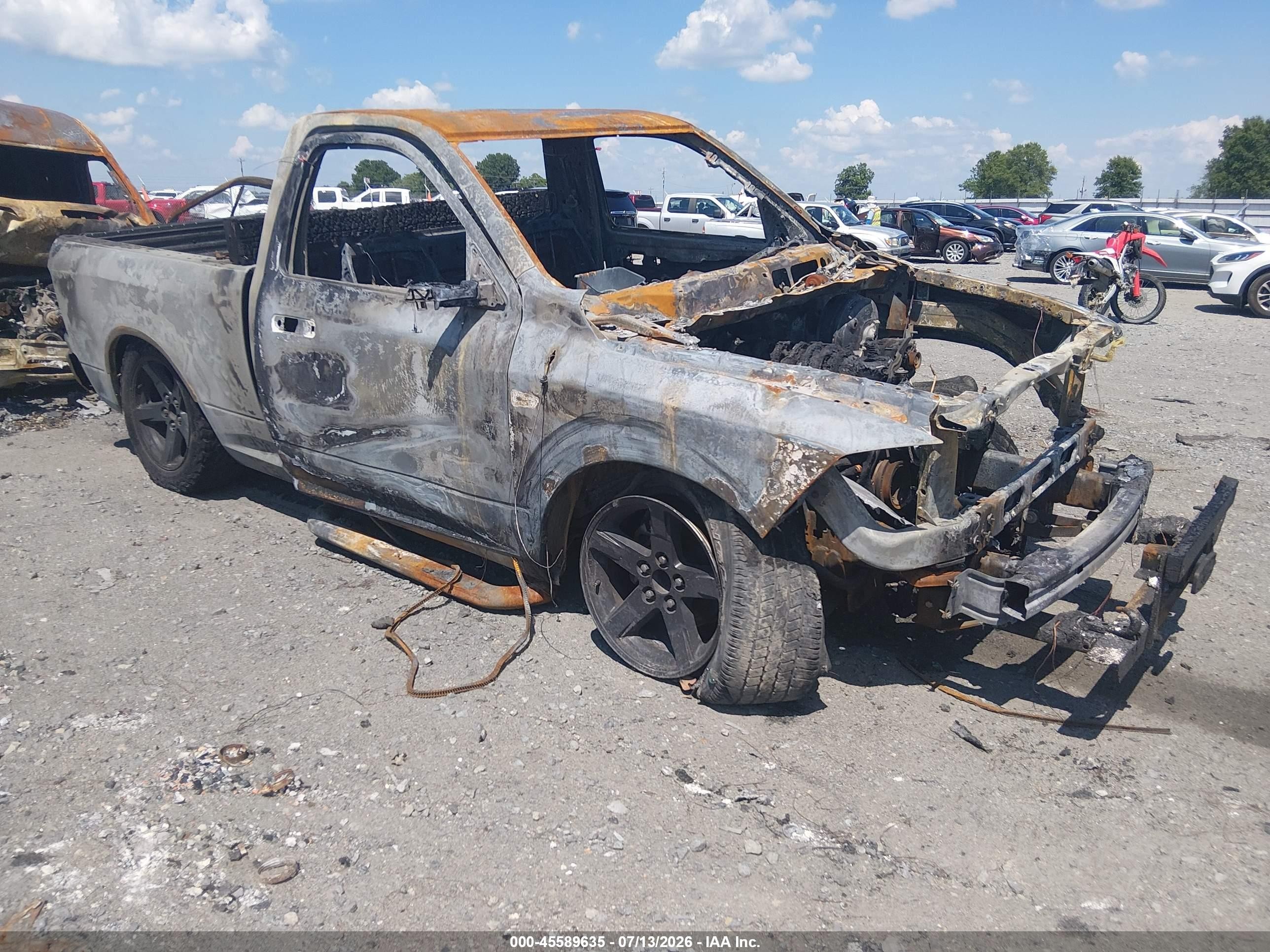 2014 Ram 1500 Express, VIN 3C6JR6AT0EG101314 — Burn