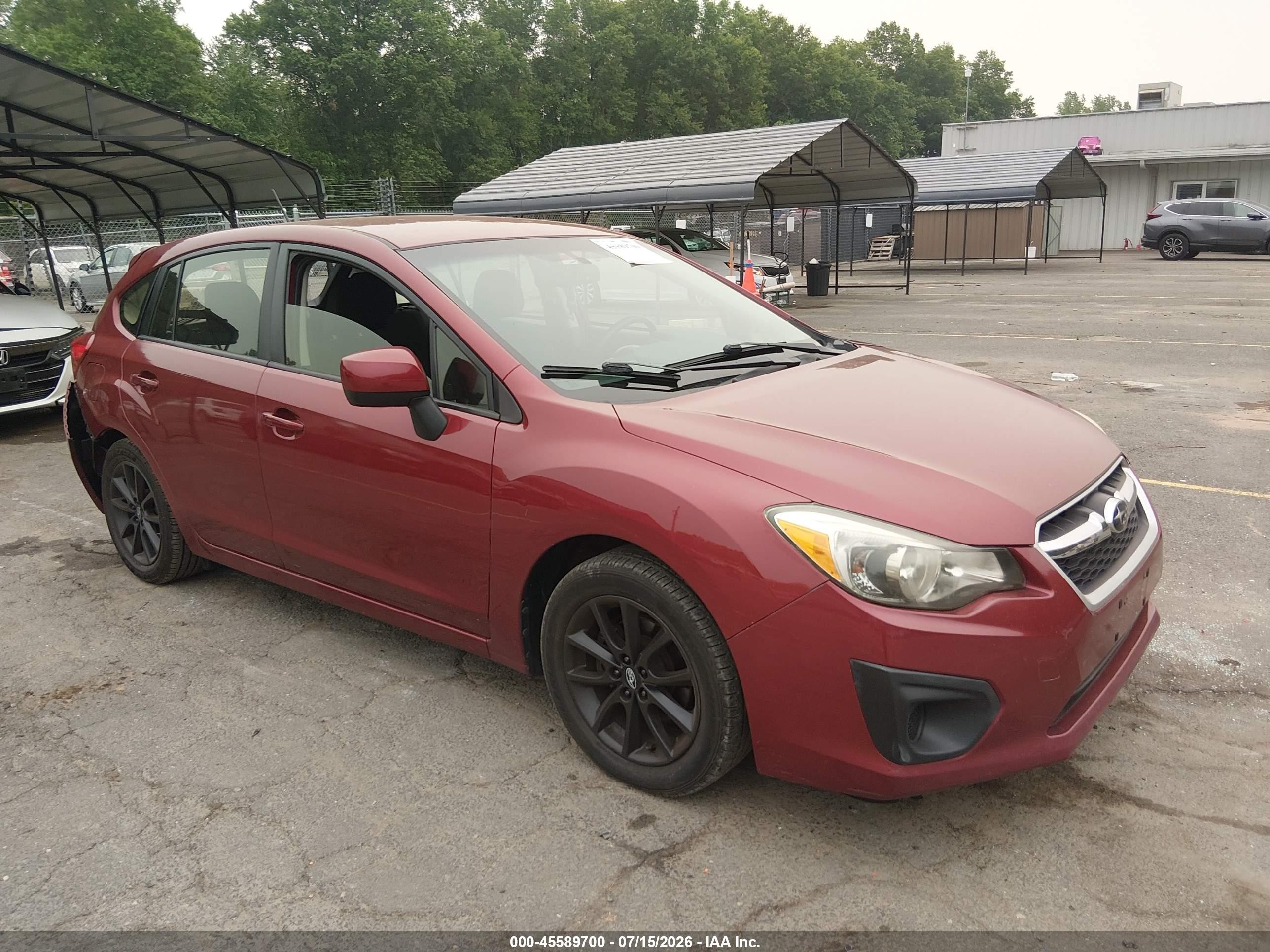 2014 Subaru Impreza Premium, VIN JF1GPAC62E8260155 — Rear end