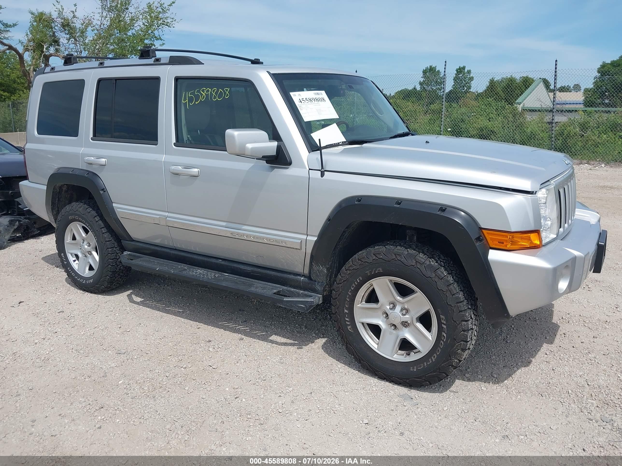 2007 Jeep Commander Overland, VIN 1J8HG68217C570324 — Not stated