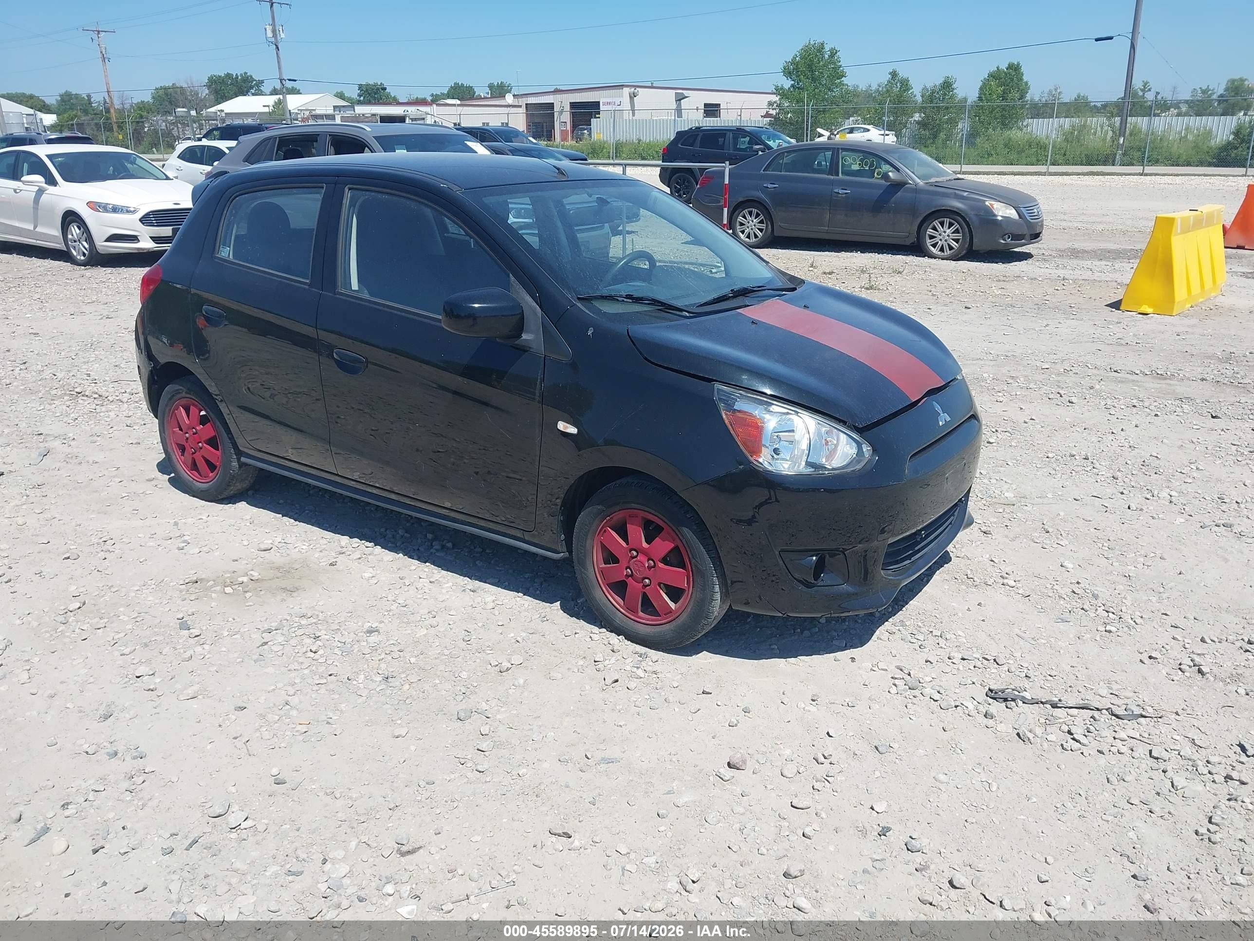 2014 Mitsubishi Mirage DE, VIN ML32A3HJ6EH005980 — Normal wear