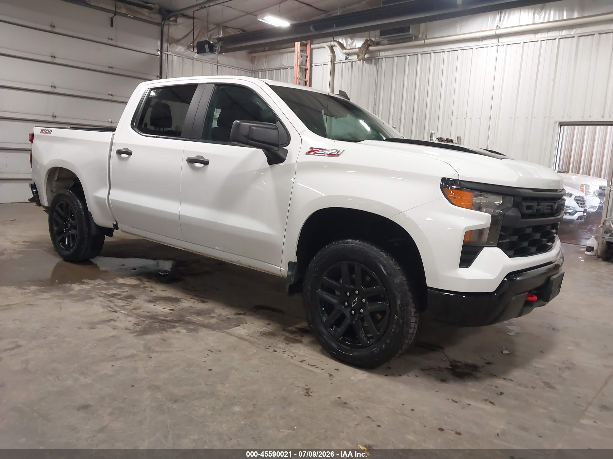2023 Chevrolet Silverado 1500 Custom Trail Boss, VIN 3GCPDCEK6PG232638 — Зад