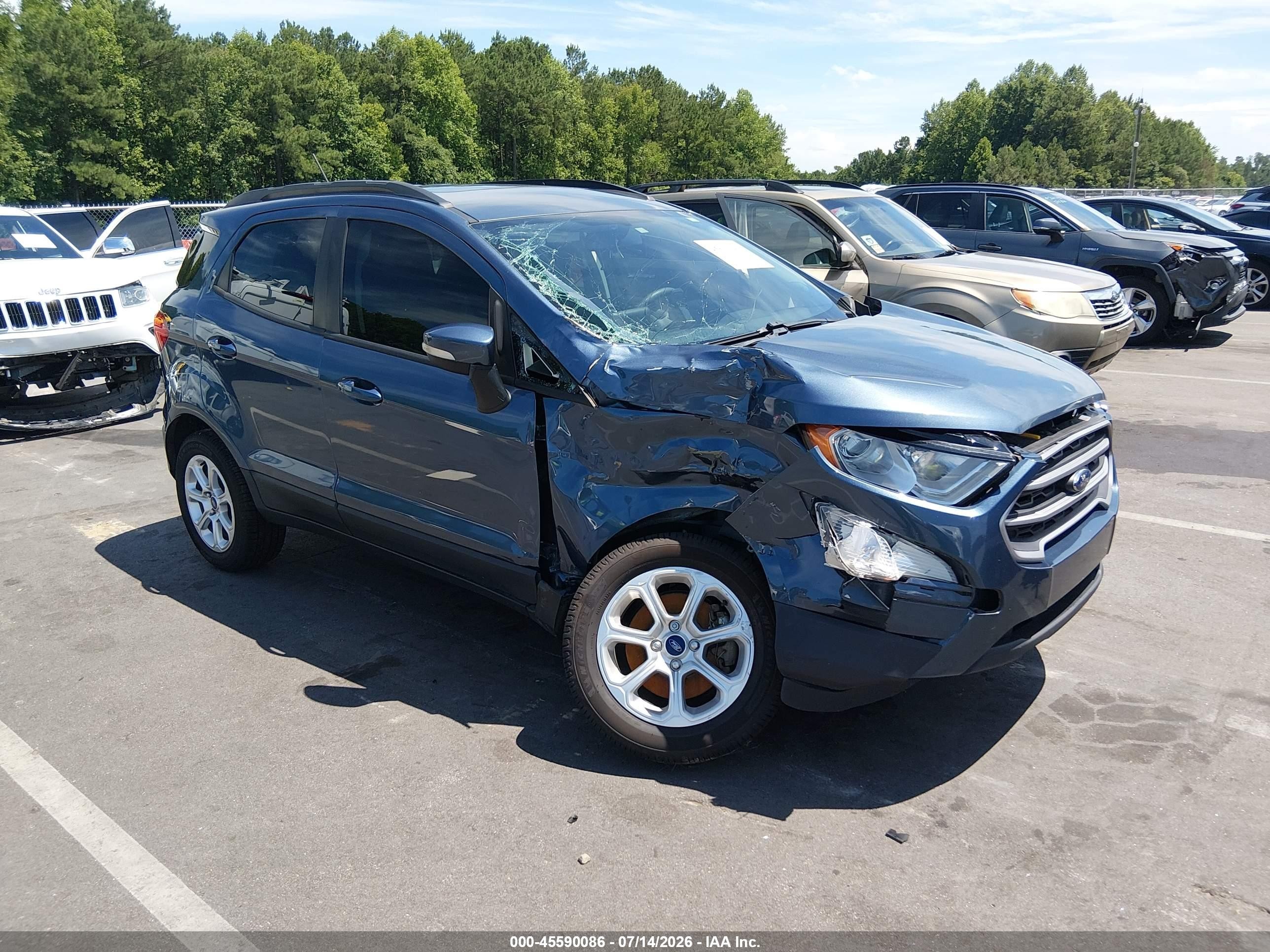 2021 Ford EcoSport SE, VIN MAJ3S2GEXMC453413 — Перед
