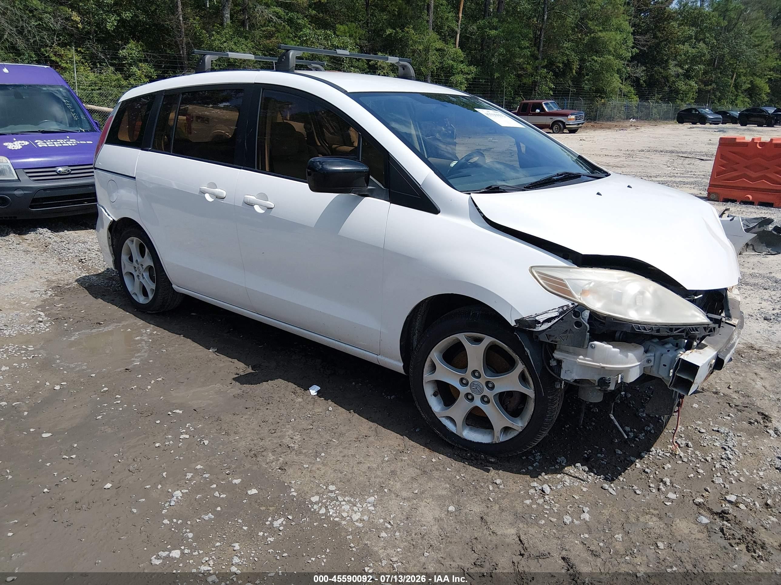 2010 Mazda 5 Sport, VIN JM1CR2W39A0361938 — Front end