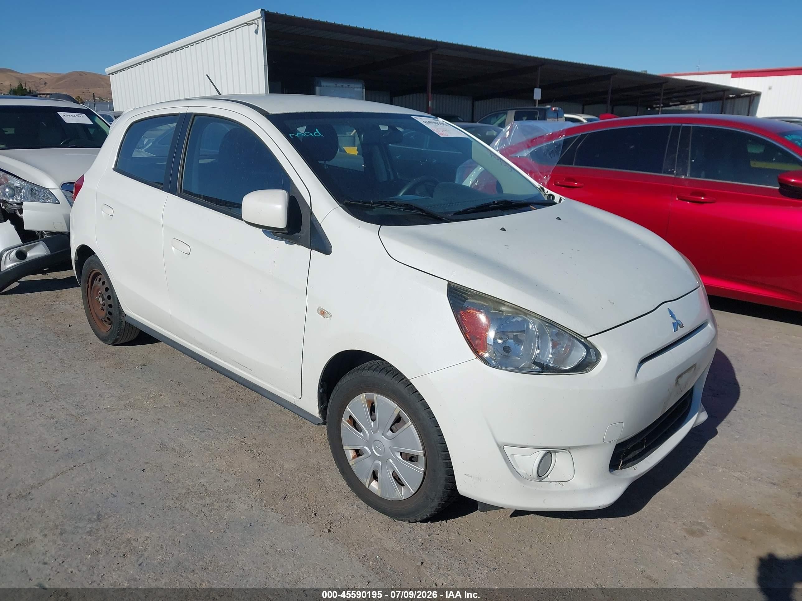 2015 Mitsubishi Mirage DE, VIN ML32A3HJ9FH040529 — Water / flood