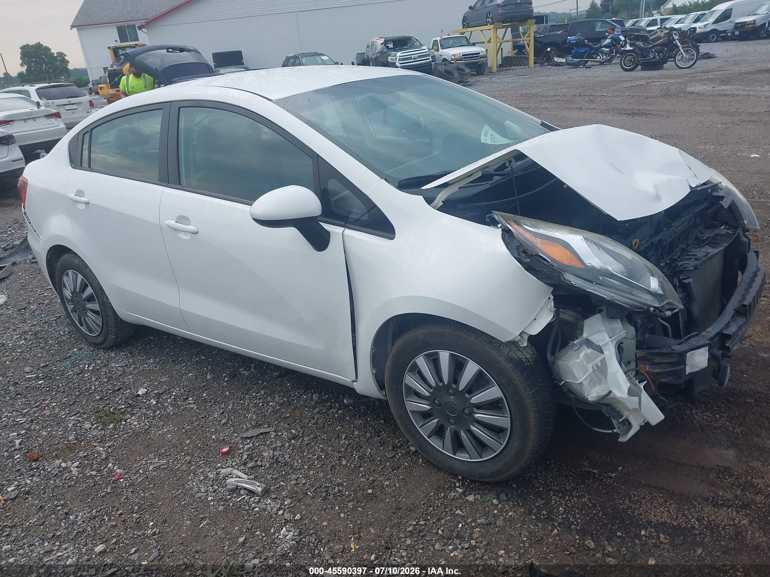2016 Kia Rio LX, VIN KNADM4A36G6659453 — Front end
