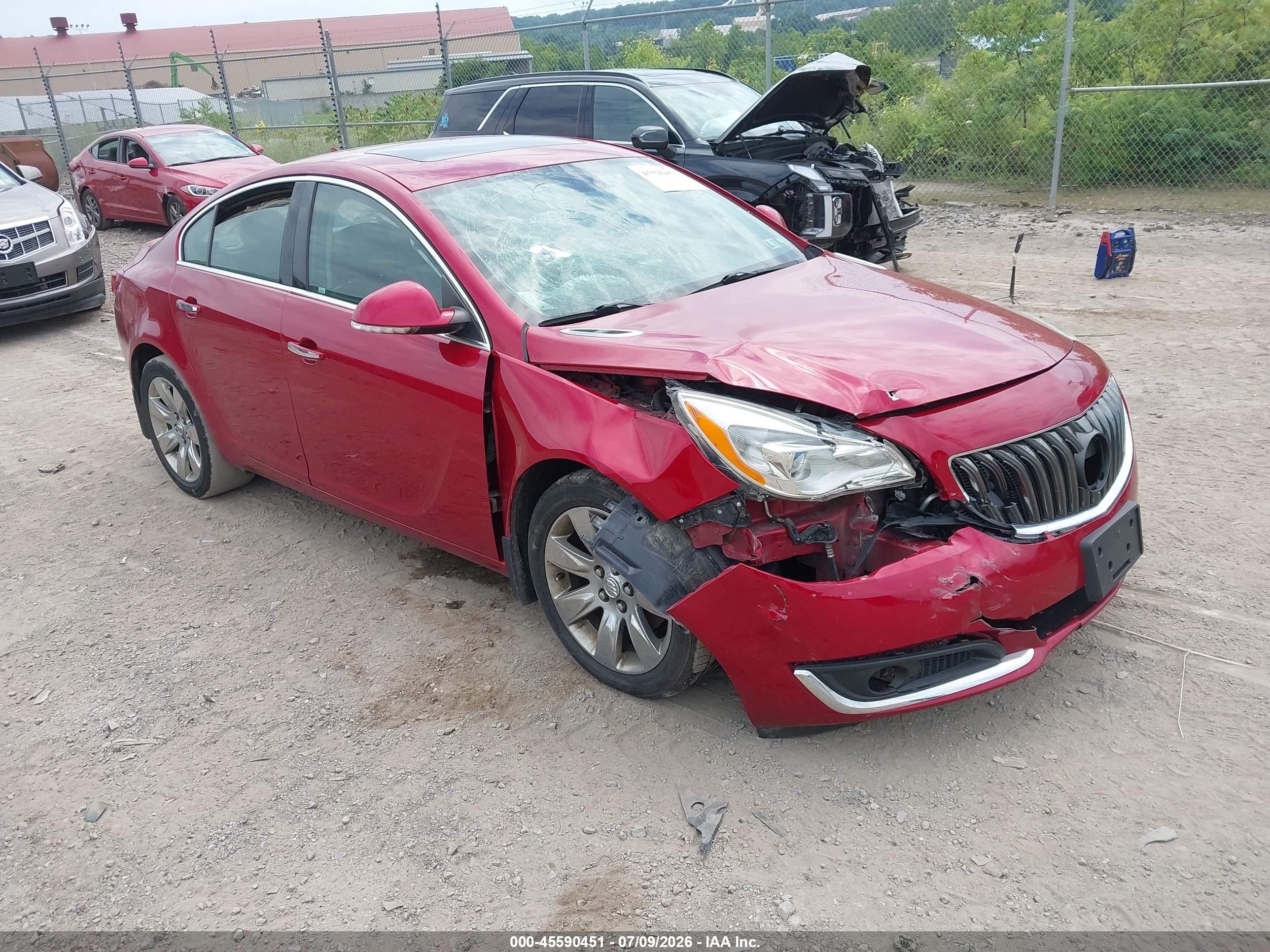 2014 Buick Regal Premium I, VIN 2G4GN5EX6E9213241 — Front end