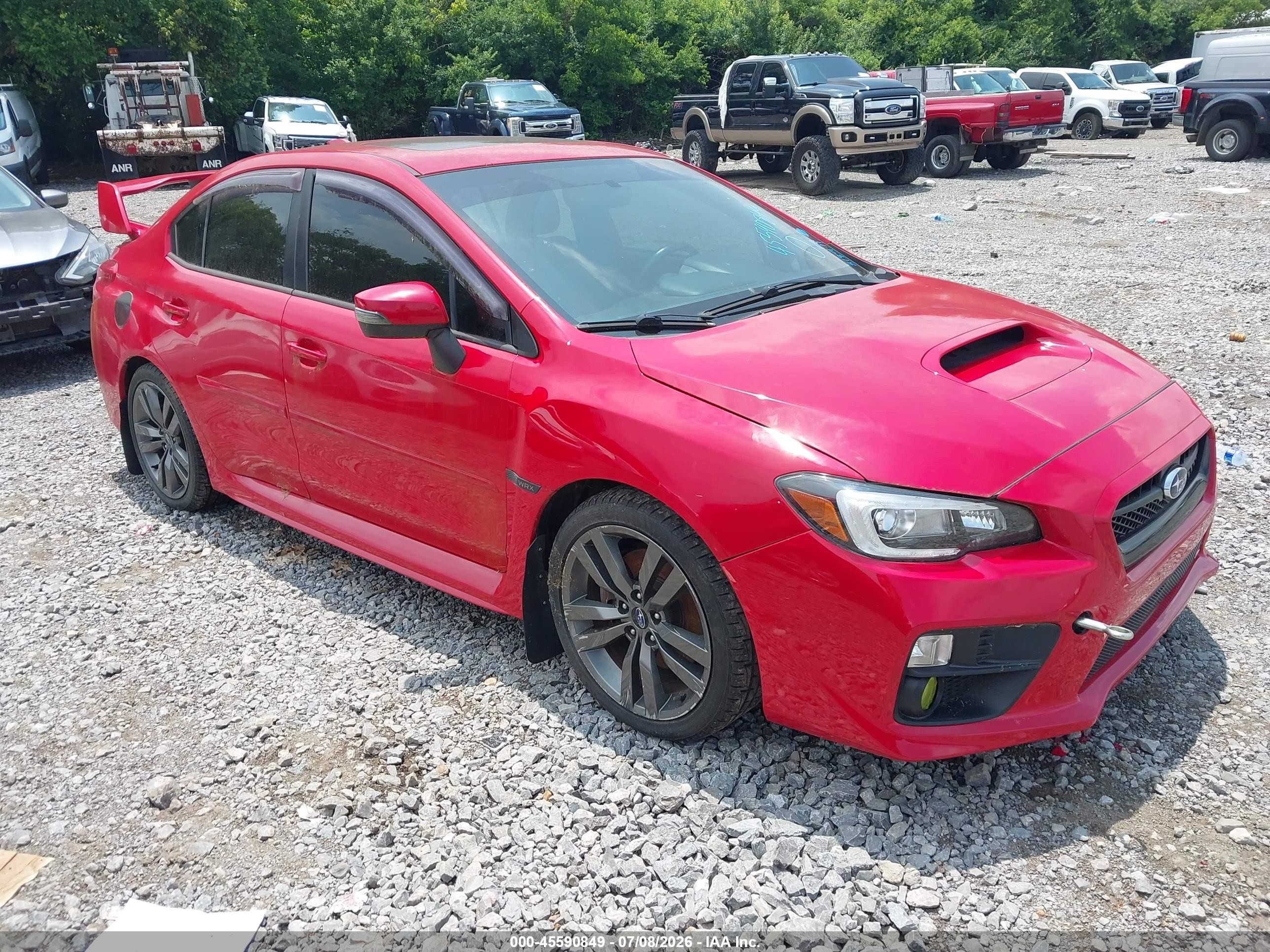 2017 Subaru WRX Limited, VIN JF1VA1L61H9818911 — Normal wear