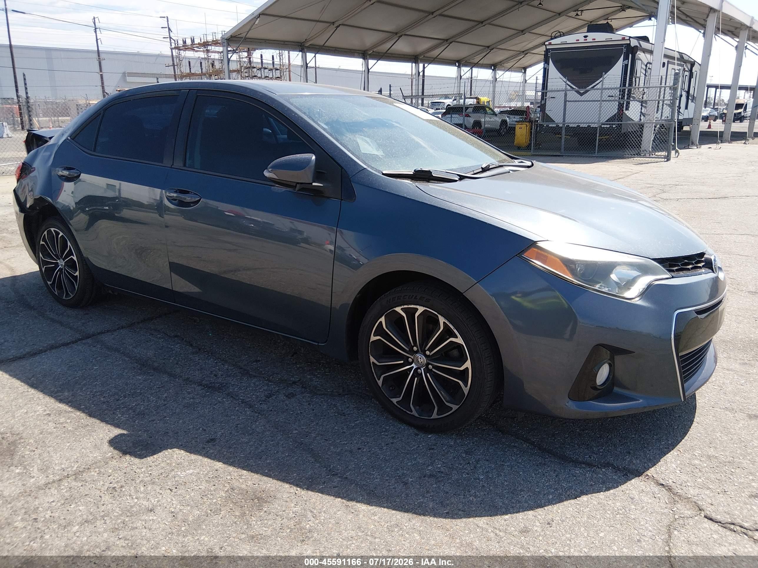 2016 Toyota Corolla LE, VIN 2T1BURHE4GC578152 — Rear end
