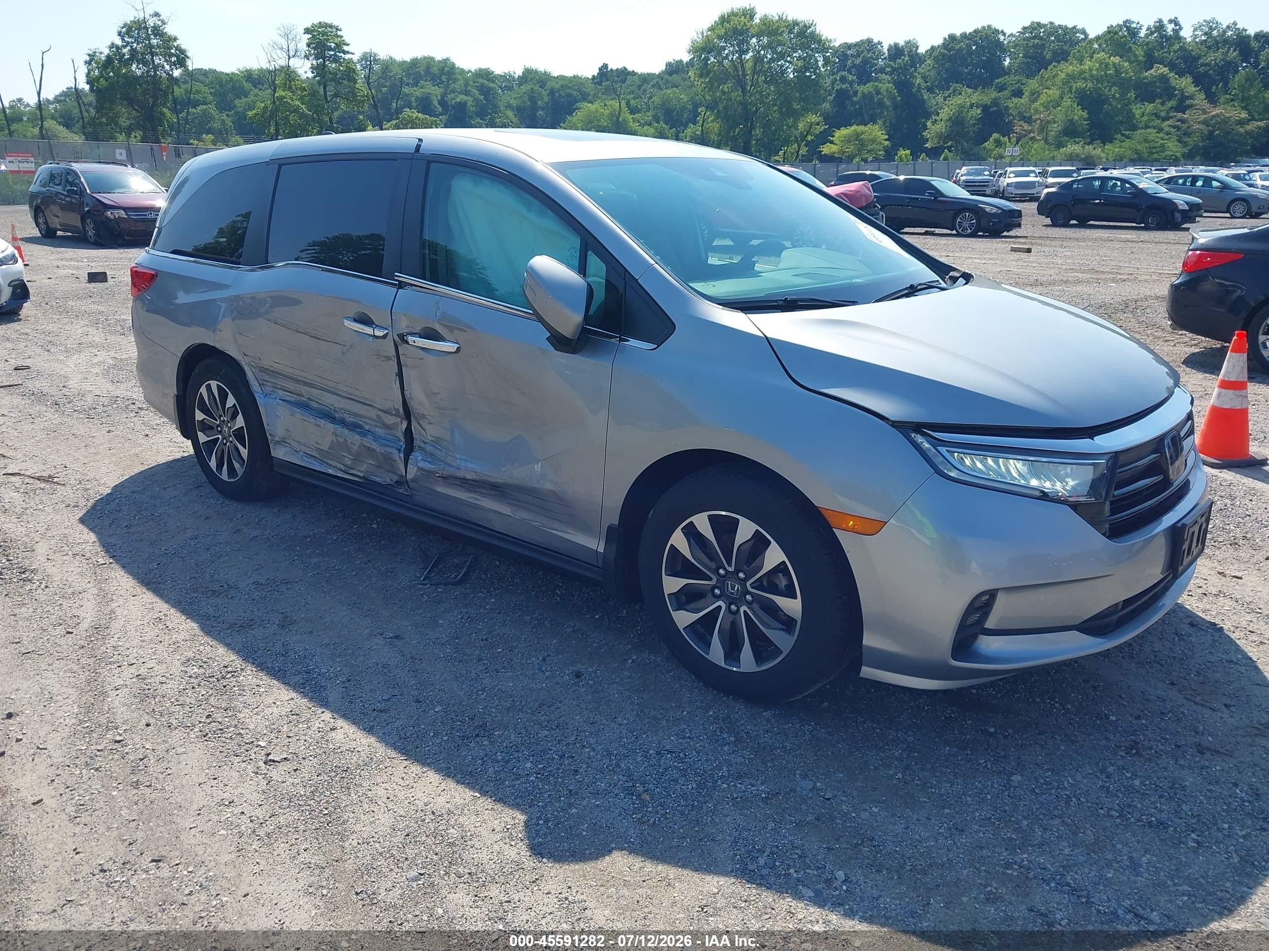 2024 Honda Odyssey EX-L, VIN 5FNRL6H66RB009925 — Side