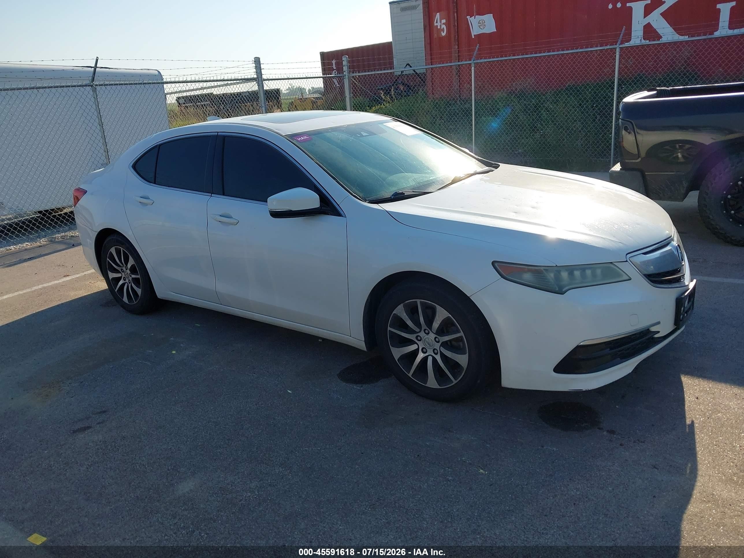 2016 Acura TLX Technology, VIN 19UUB1F52GA011348 — Hail