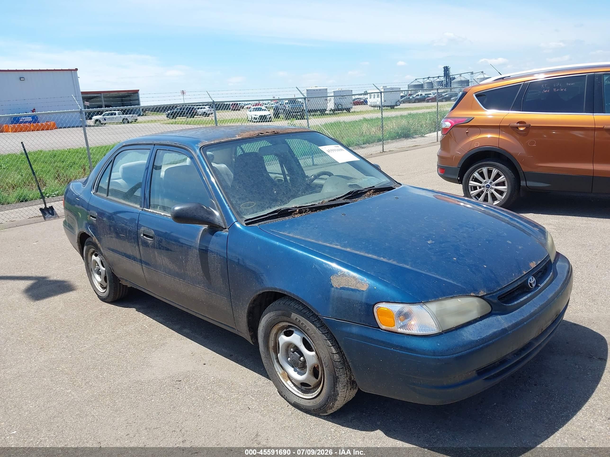 1998 Toyota Corolla VE, VIN 1NXBR12E4WZ040303 — Roof