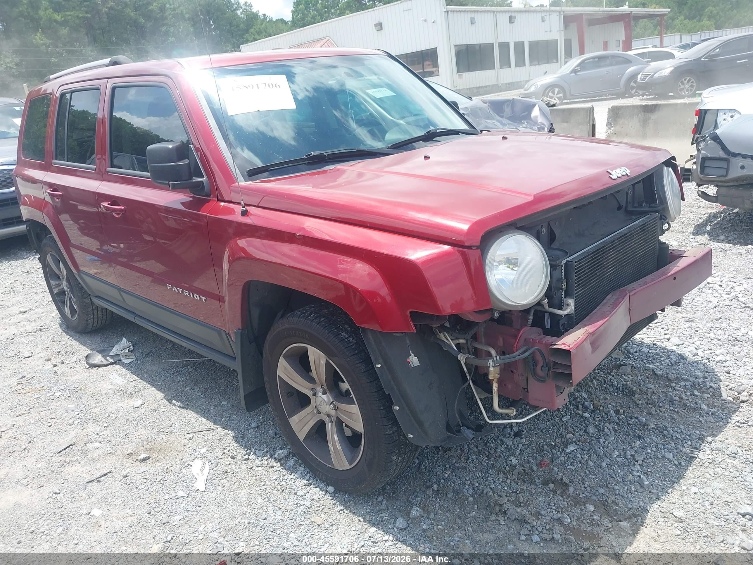 2016 Jeep Patriot High Altitude, VIN 1C4NJPFA3GD562473 — Front end