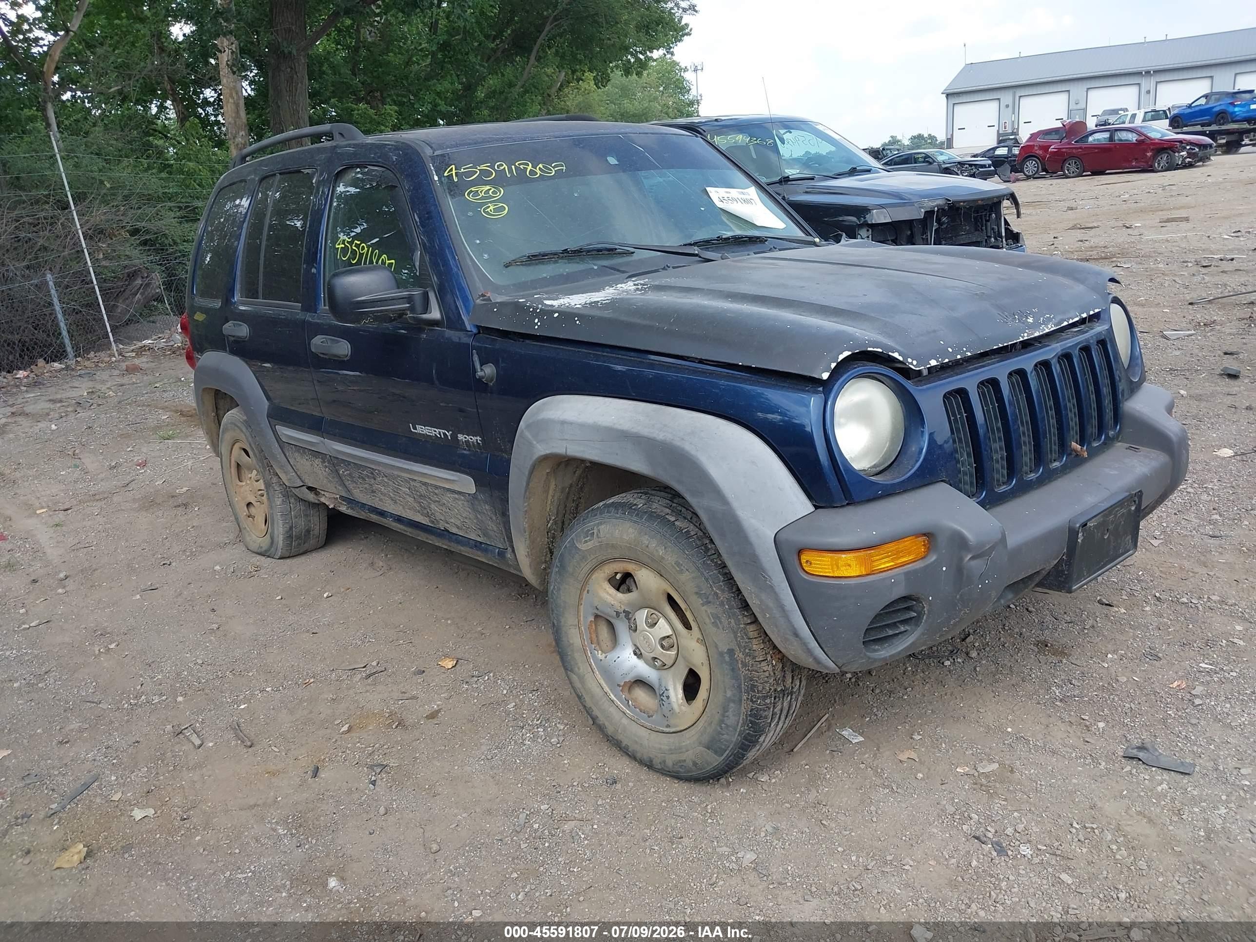 2003 Jeep Liberty Sport, VIN 1J4GL48K93W594358 — Side
