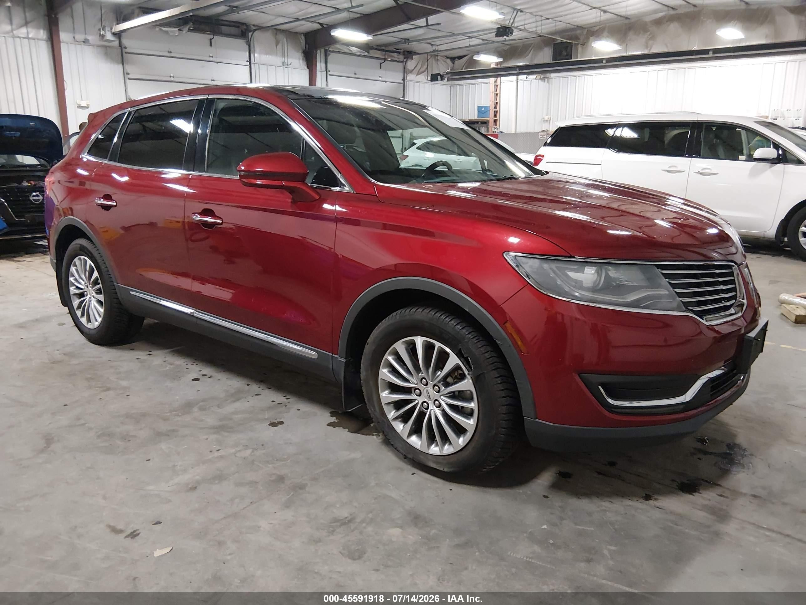 2016 Lincoln MKX Select, VIN 2LMTJ6KR2GBL40705 — Side