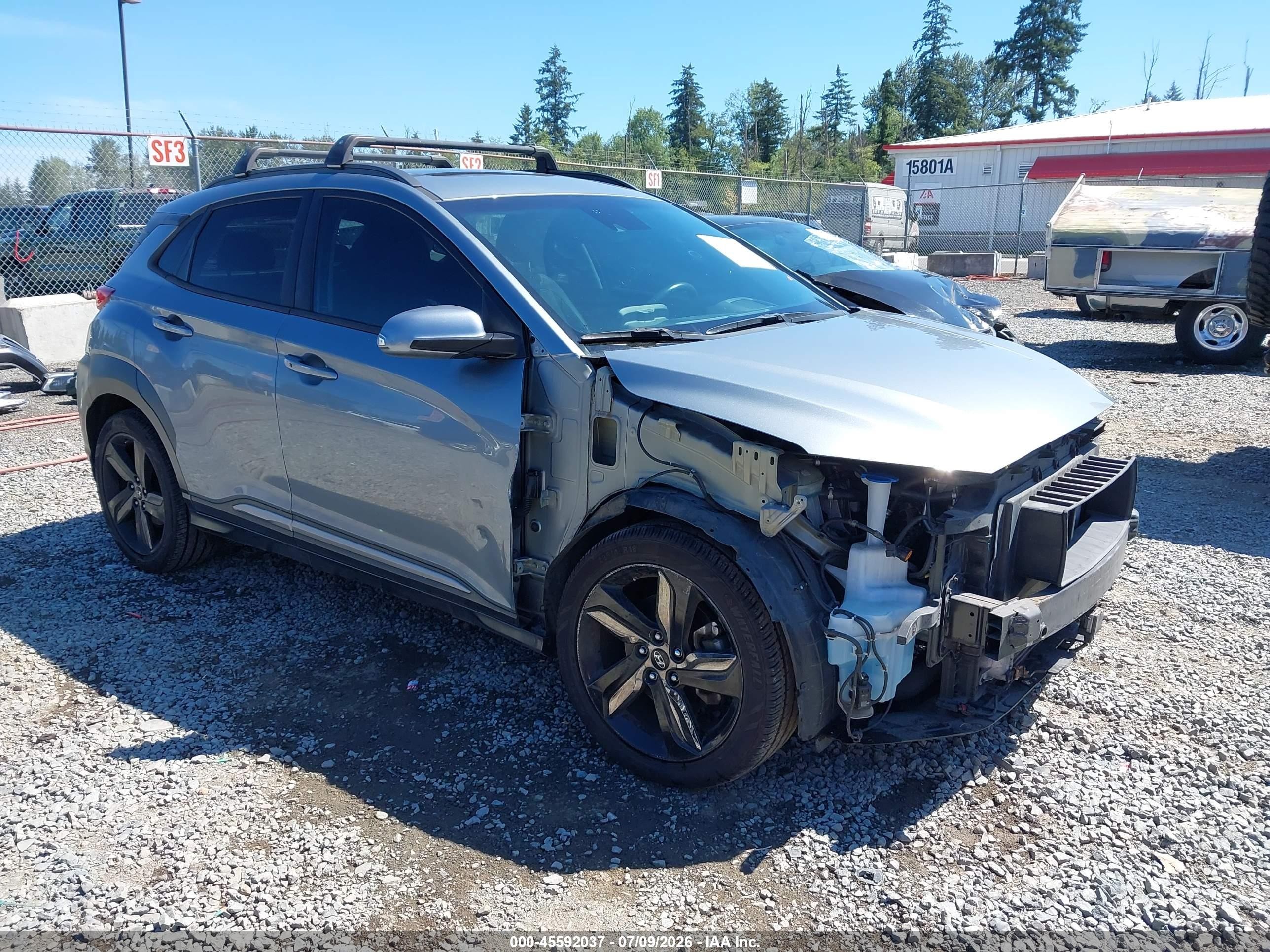2019 Hyundai Kona Iron Man, VIN KM8K5CA58KU377611 — Front end