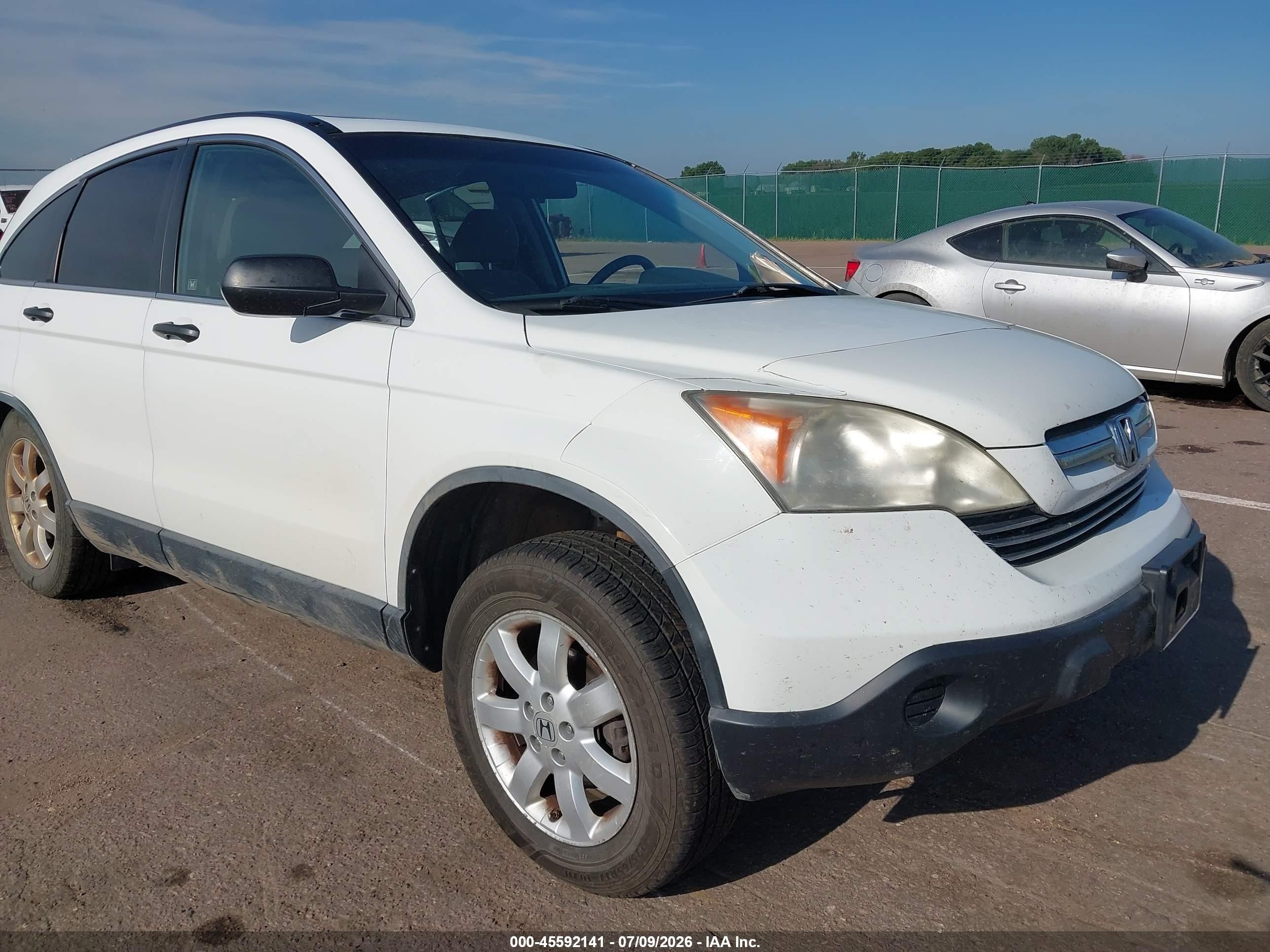 2008 Honda CR-V EX, VIN JHLRE48508C077741 — Rear end