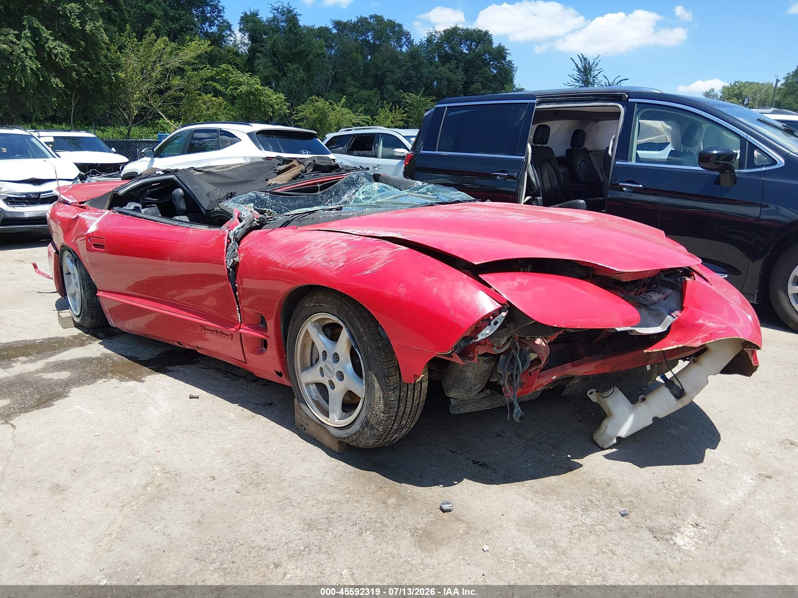 2002 Pontiac Firebird Firebird, VIN 2G2FS32K022124697 — Rollover