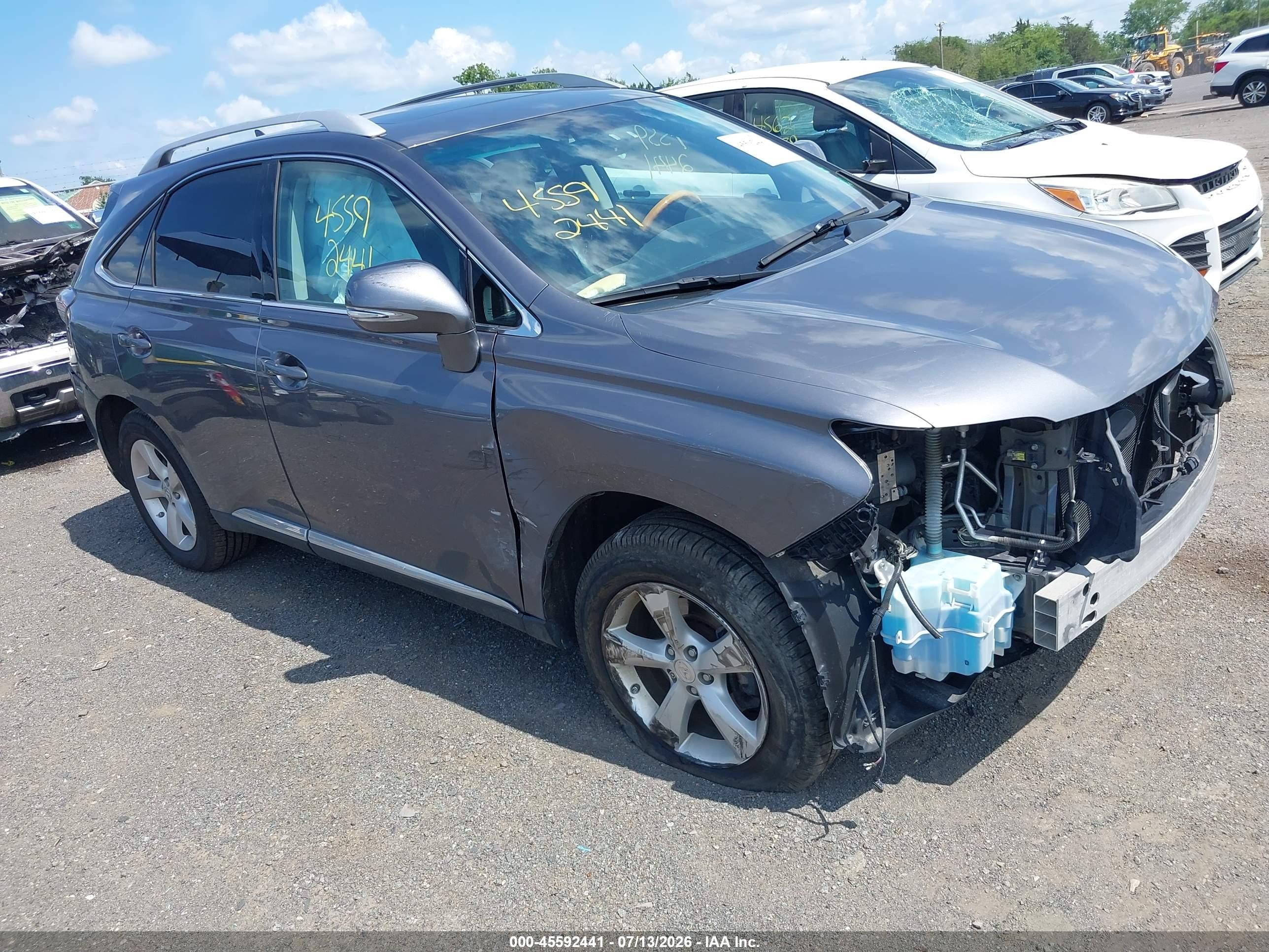 2012 Lexus RX 350, VIN 2T2BK1BA6CC134421 — Front end