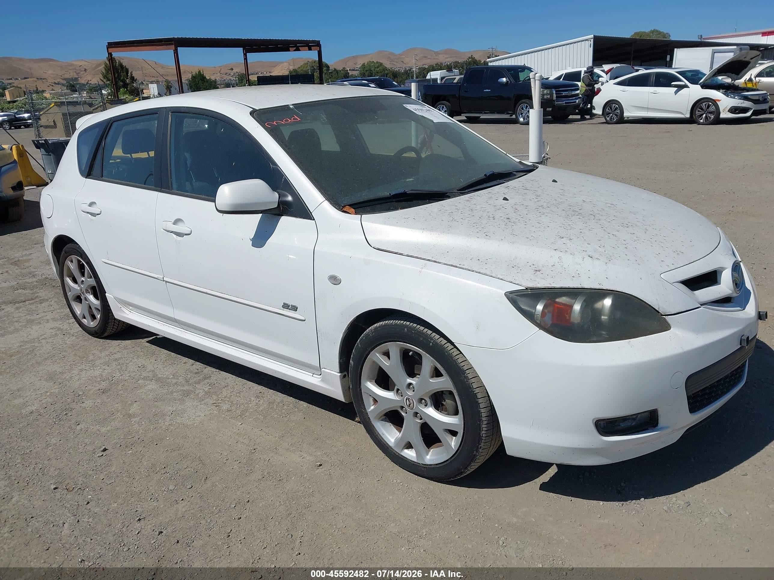 2007 Mazda 3 S Sport, VIN JM1BK144171765423 — Normal wear