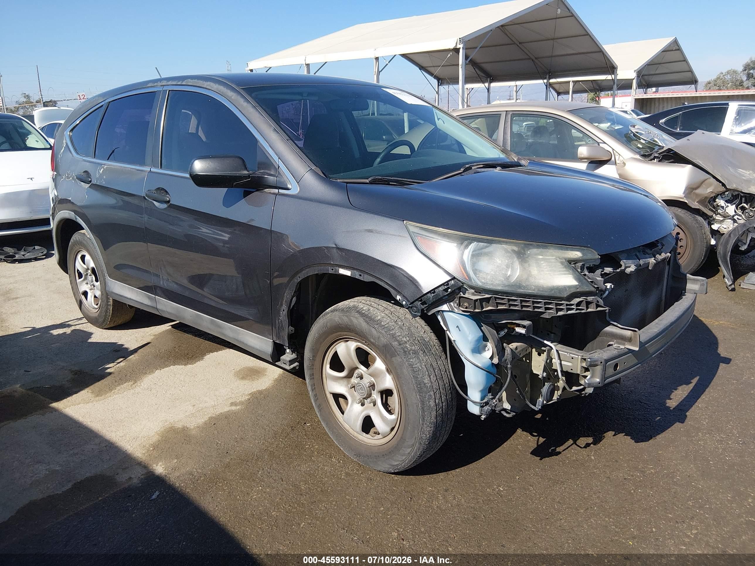 2013 Honda CR-V LX, VIN 2HKRM3H30DH514368 — Front end