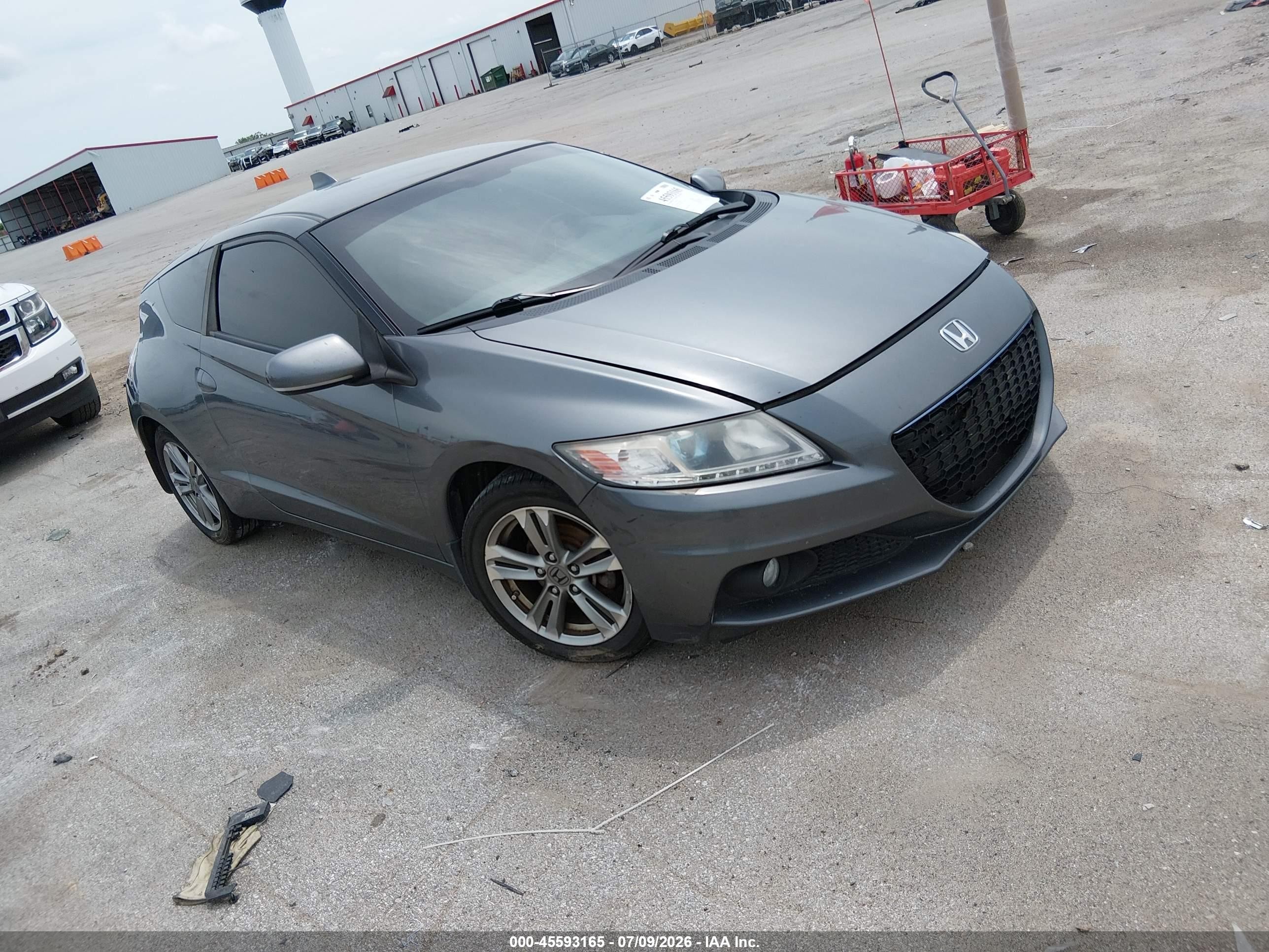 2013 Honda CR-Z EX, VIN JHMZF1D65DS000918 — Fresh water flood