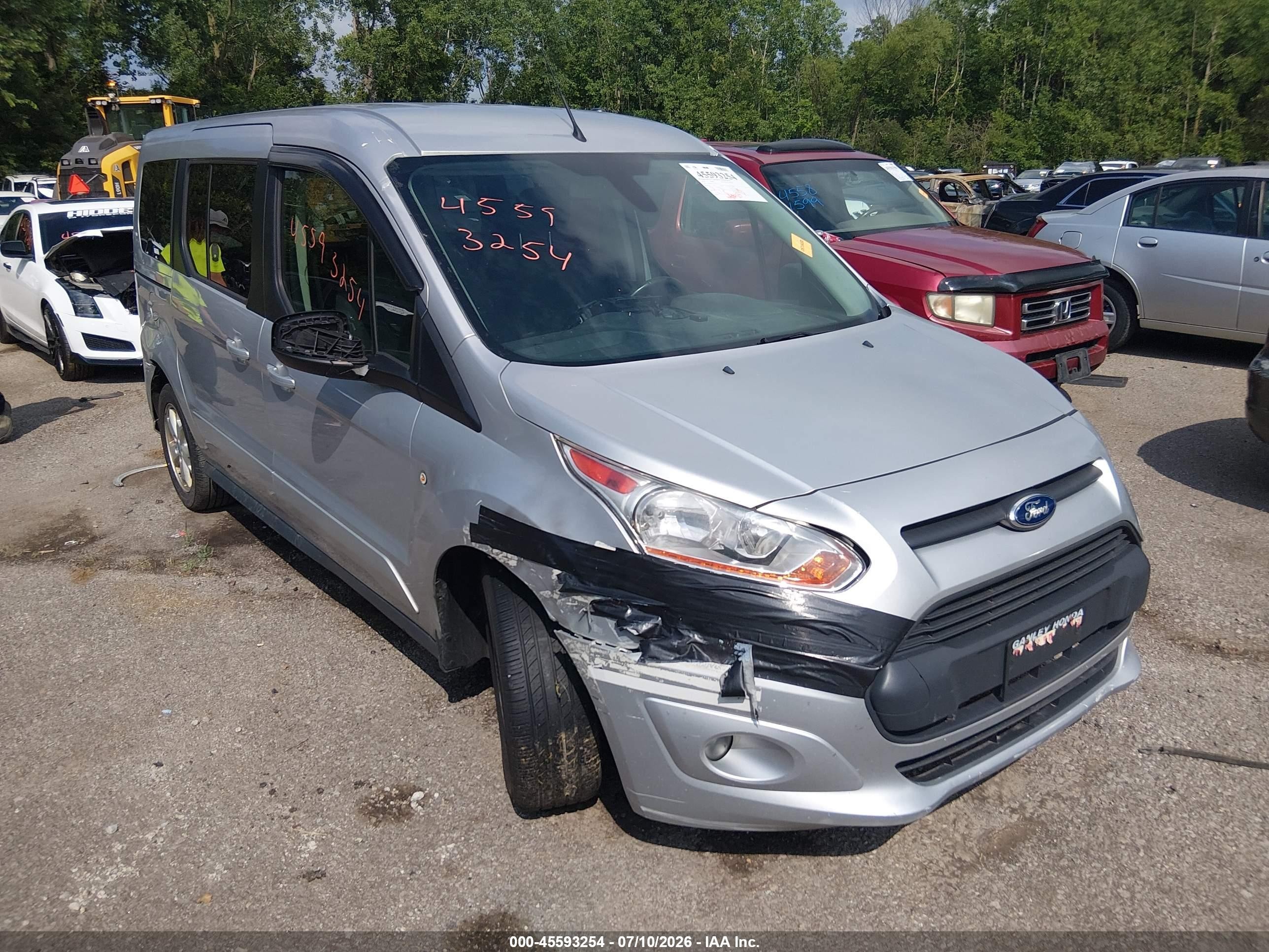 2016 Ford Transit Connect XLT, VIN NM0GE9F72G1260572 — Вода / потоп