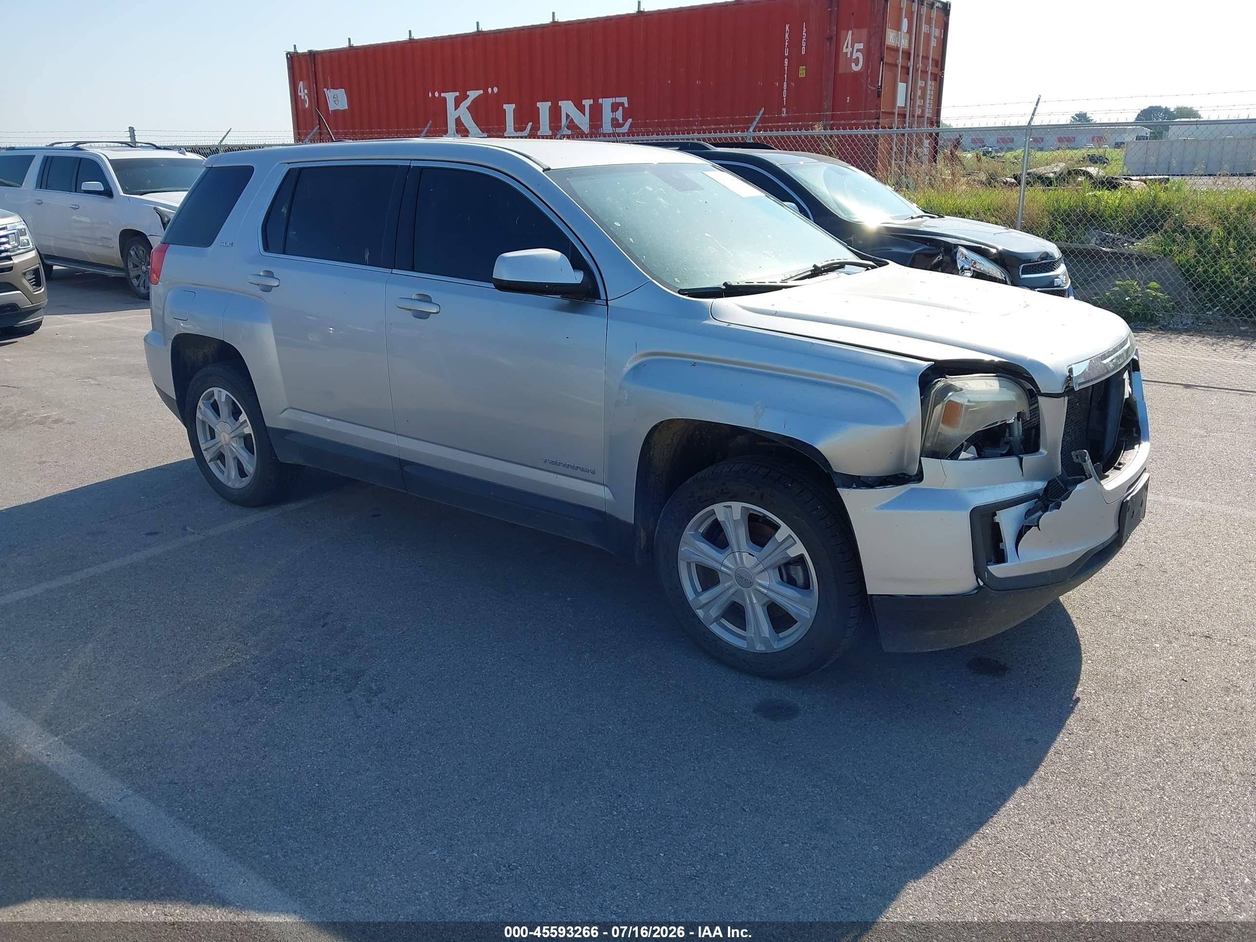 2017 GMC Terrain SLE, VIN 2GKALMEK9H6173181 — Hail