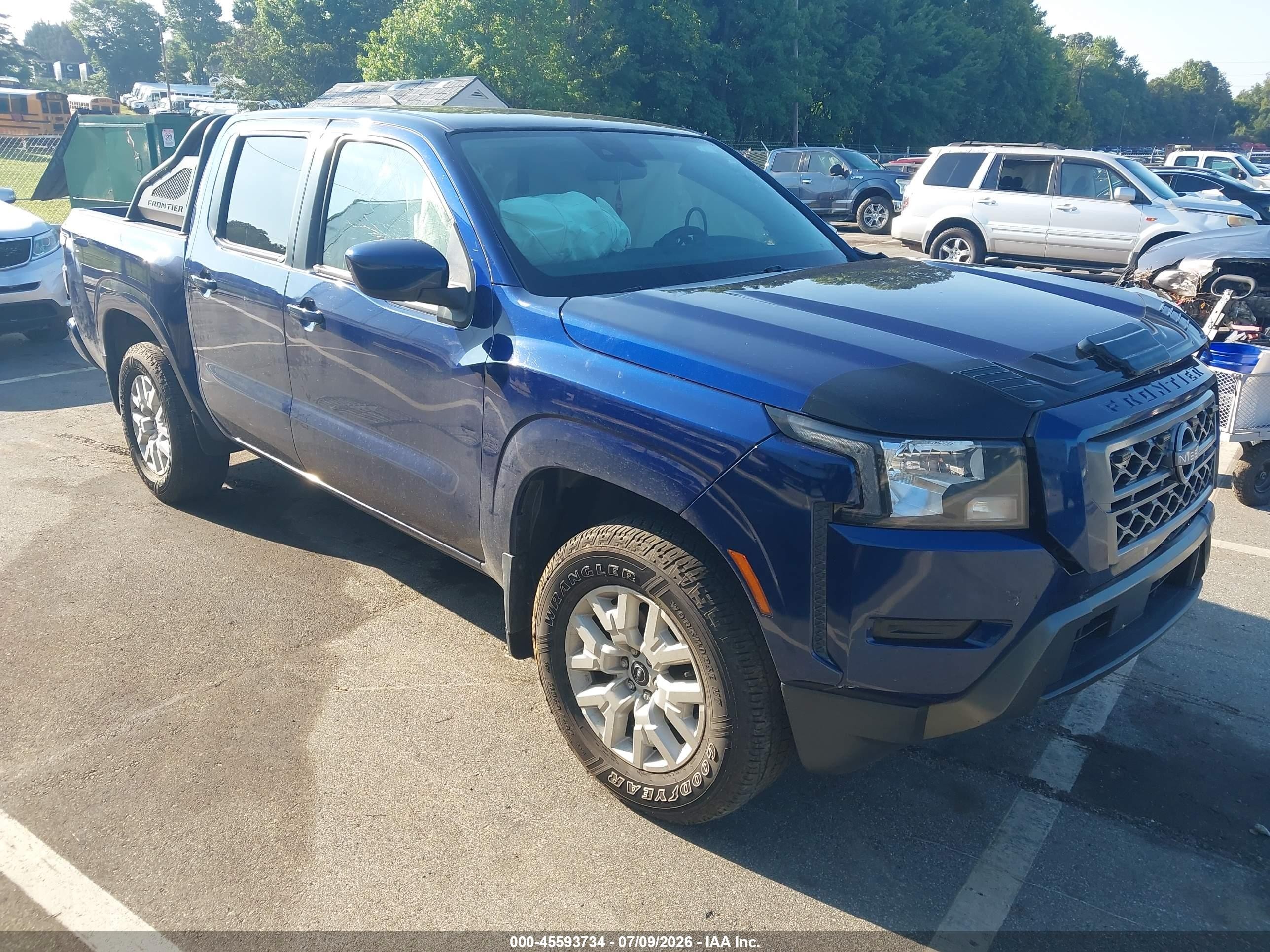 2022 Nissan Frontier SV, VIN 1N6ED1EK1NN669329 — Перед
