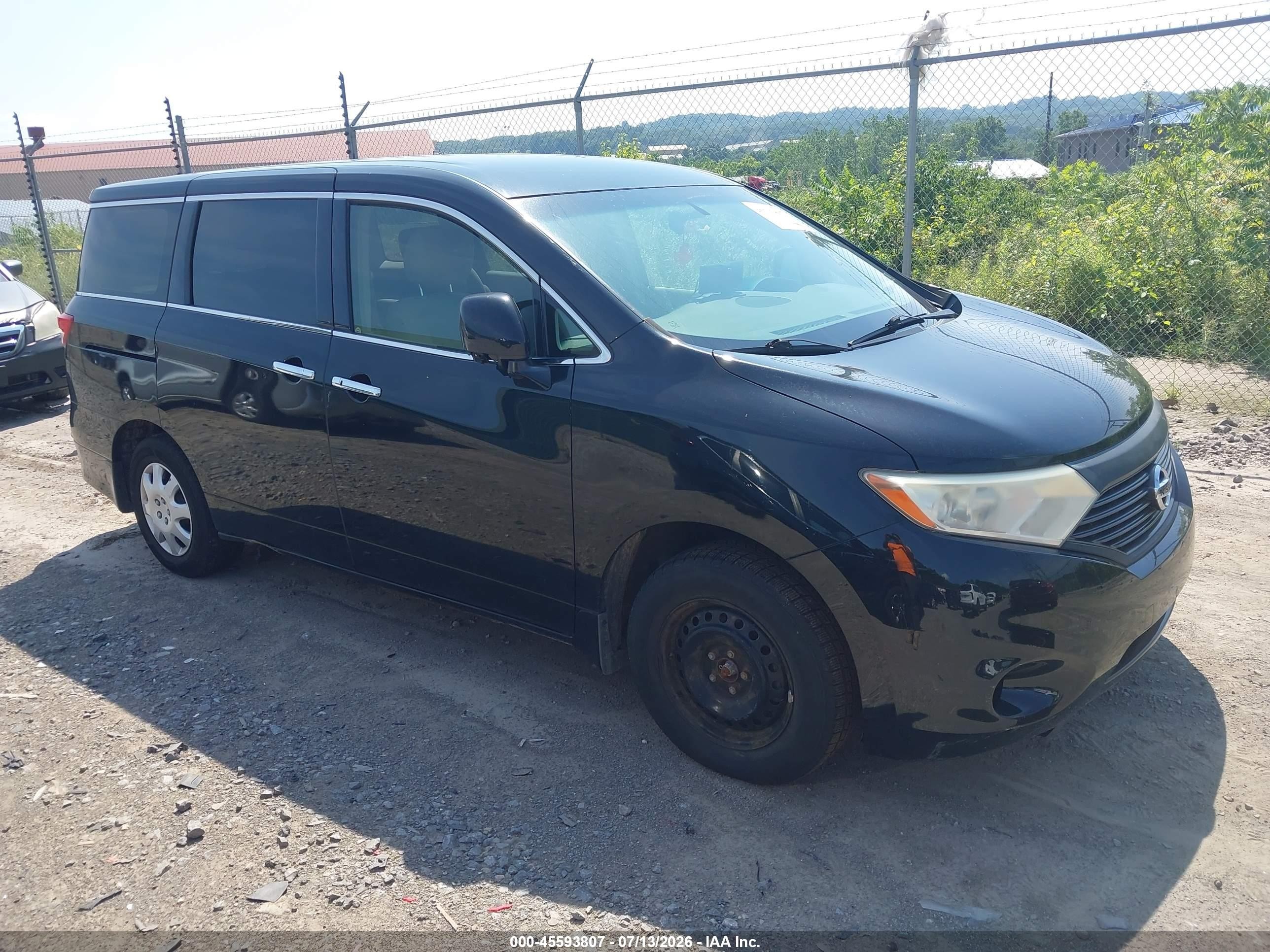 2013 Nissan Quest S, VIN JN8AE2KP8D9070587 — Normal wear