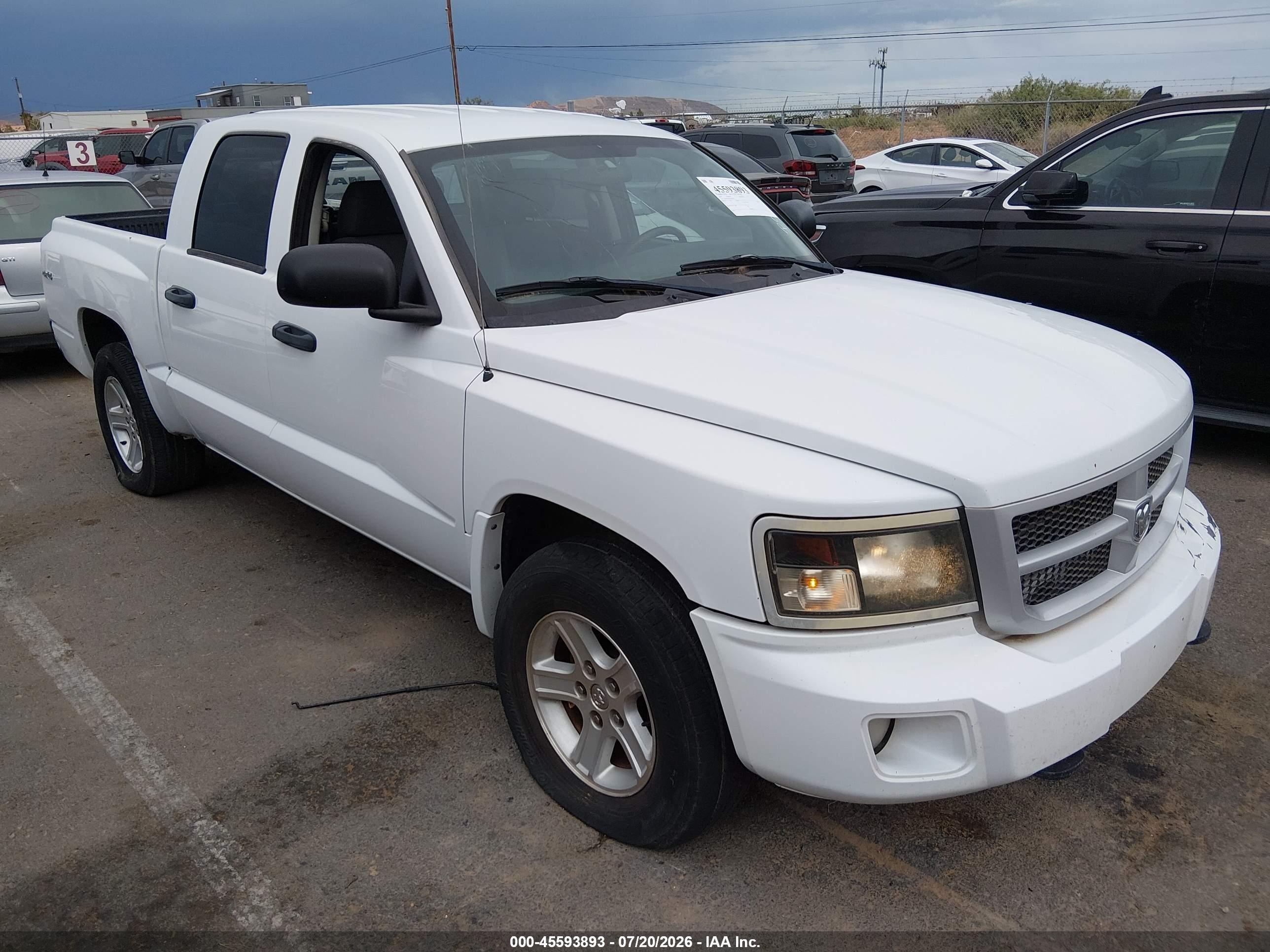 2010 Dodge Dakota Bighorn/Lonestar, VIN 1D7RW3GK8AS223378 — Обычный износ