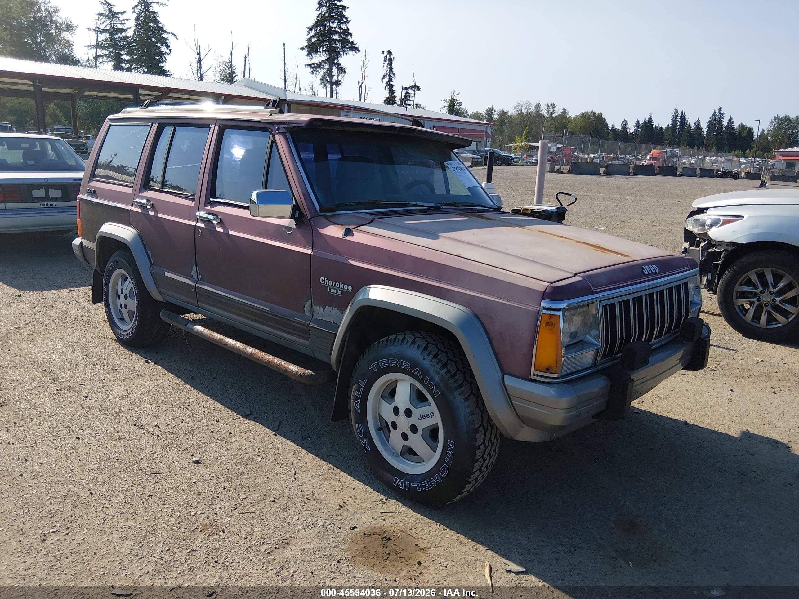 1991 Jeep Cherokee, VIN 1J4FJ58S4ML564145 — Normal wear