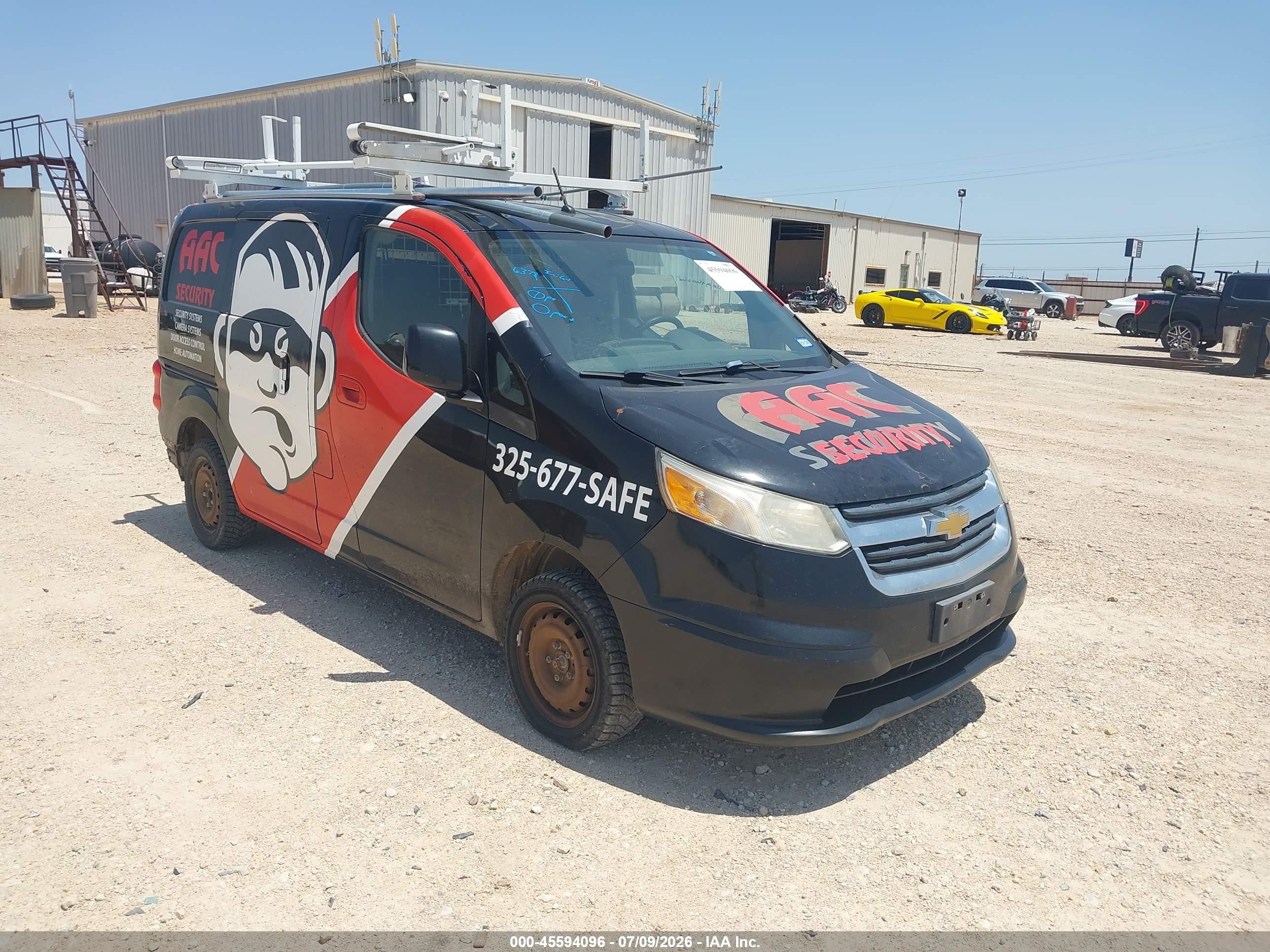 2015 Chevrolet City Express Cargo LT, VIN 3N63M0ZN0FK722471 — Rear end