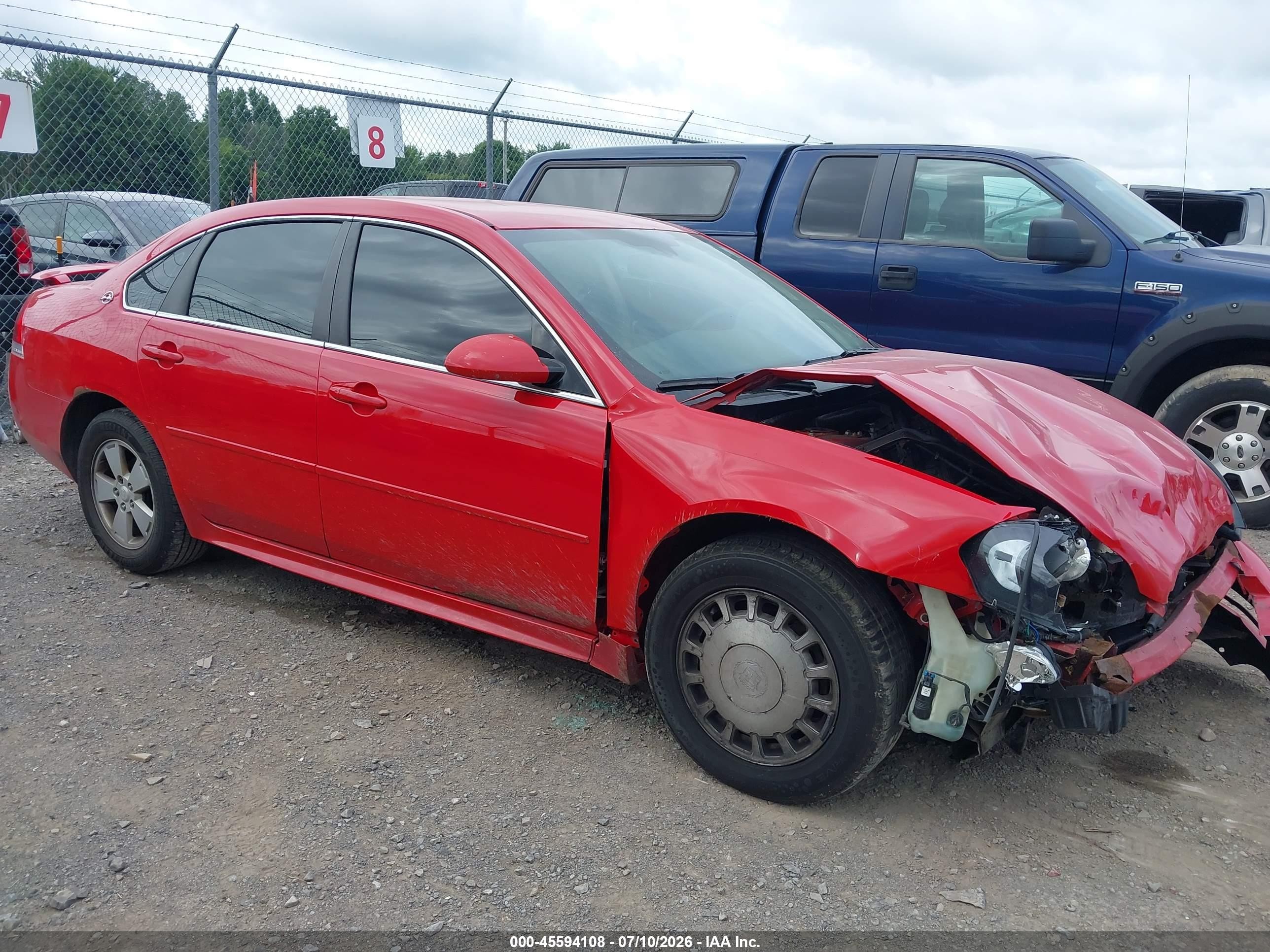 2009 Chevrolet Impala LT, VIN 2G1WT57NX91324258 — Front end