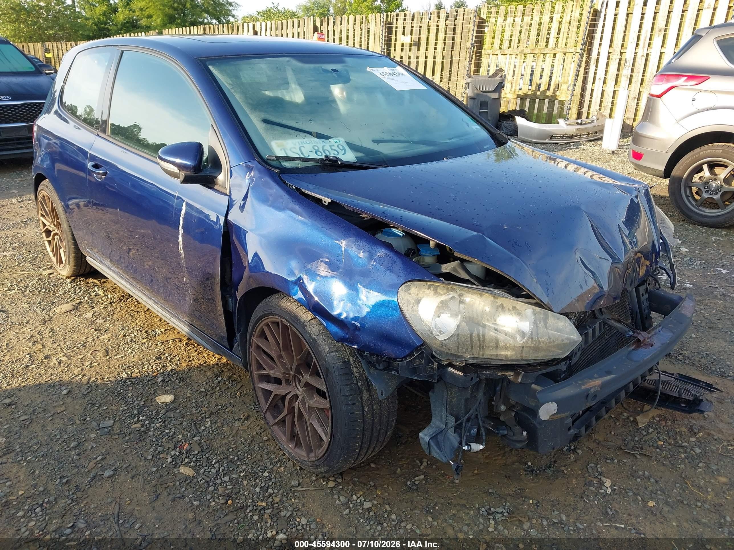 2012 Volkswagen Golf GTI PZEV, VIN WVWFD7AJ4CW210844 — Normal wear