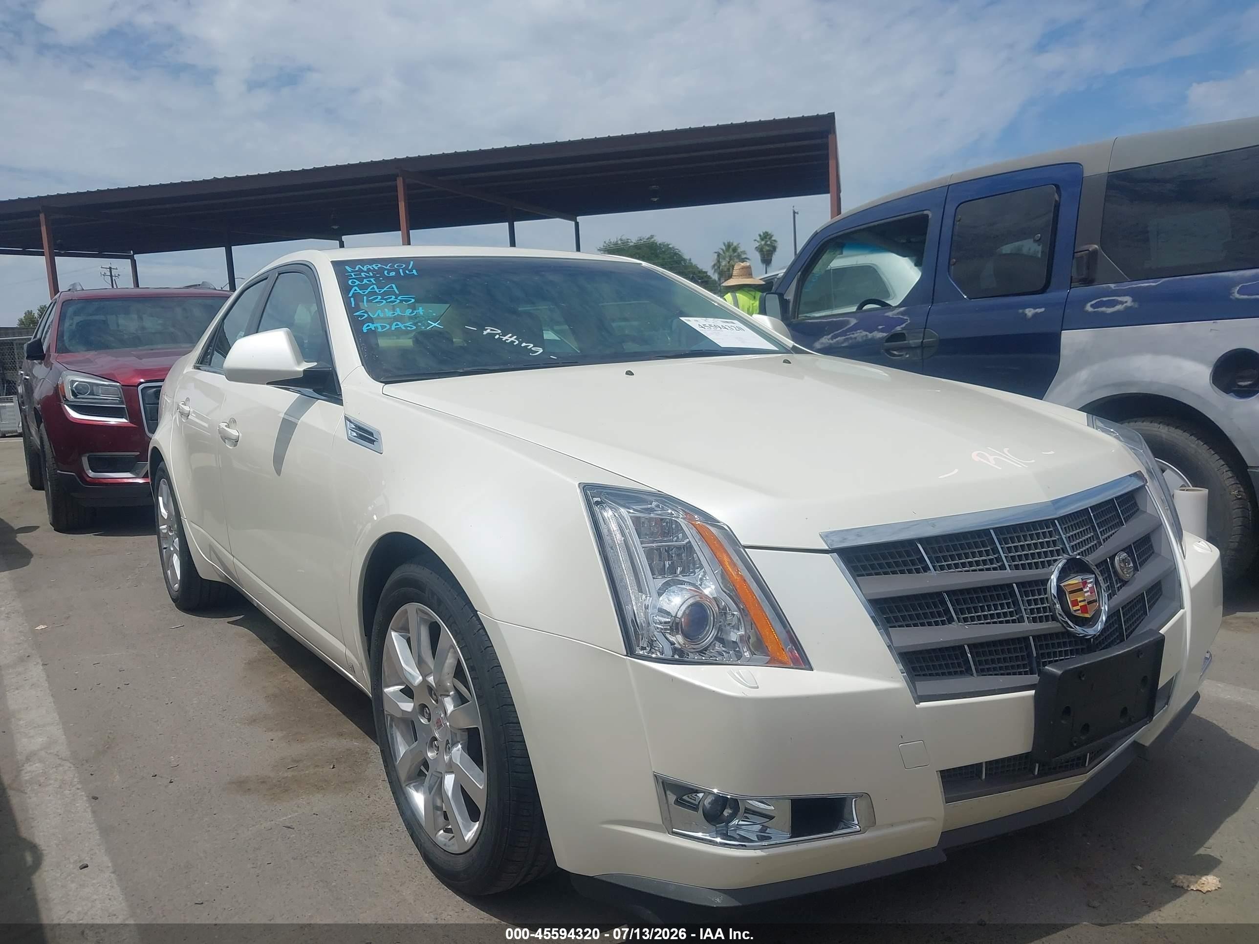 2008 Cadillac CTS RWD, VIN 1G6DM577380108522 — Rear end
