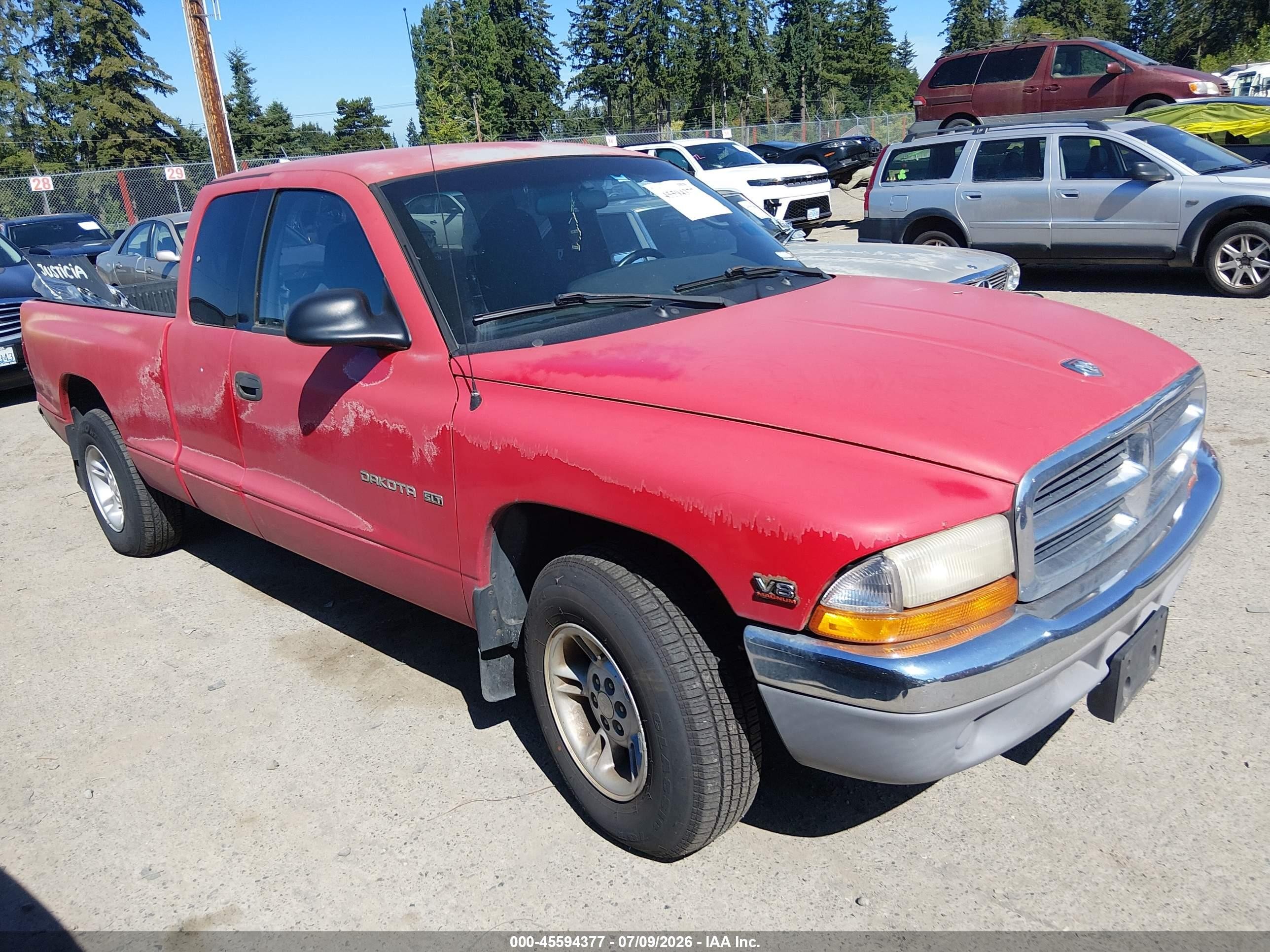 2000 Dodge Dakota Sport, VIN 1B7GL22N5YS768356 — Обычный износ