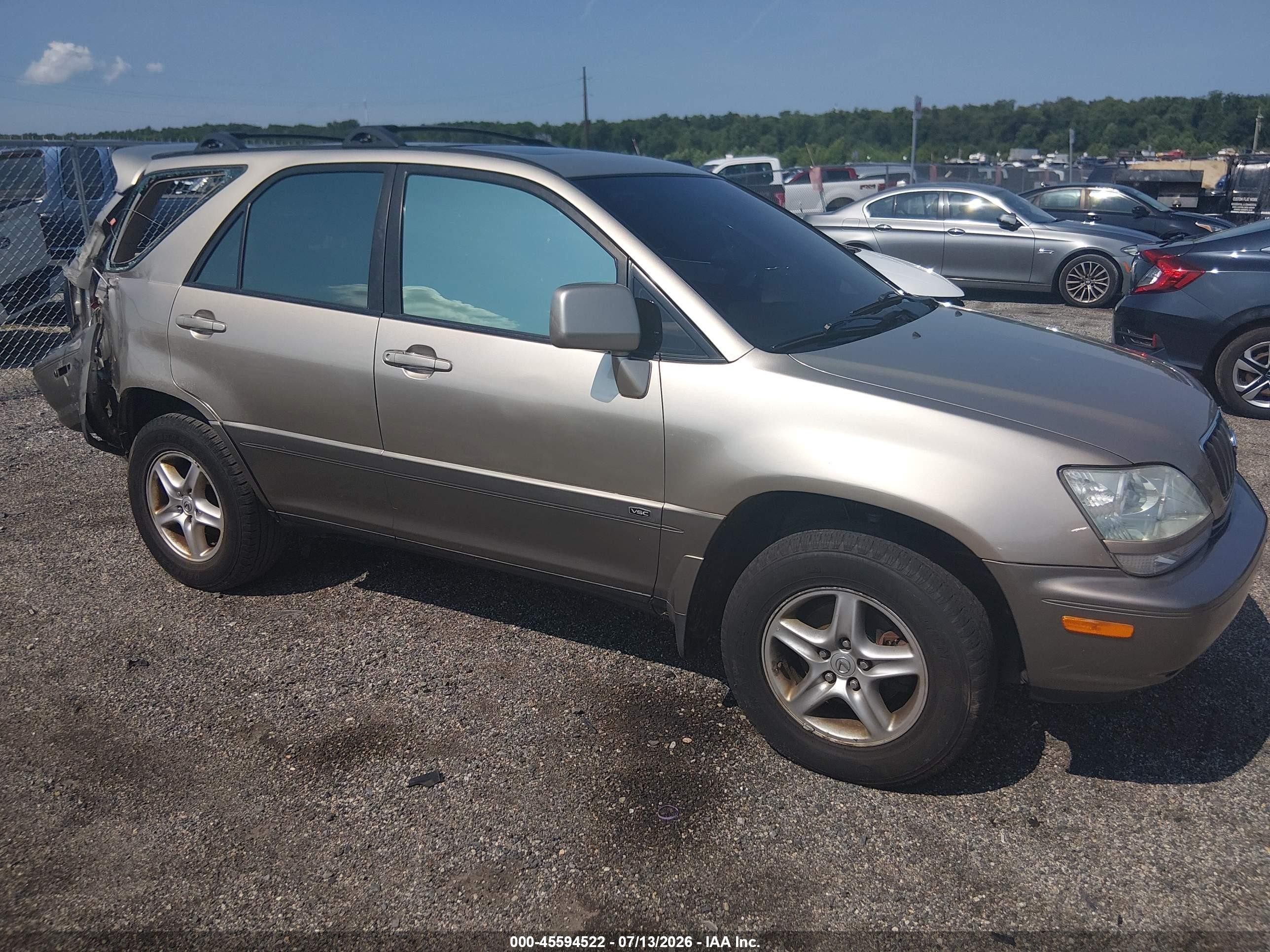 2003 Lexus RX 300, VIN JTJHF10UX30308787 — Not stated