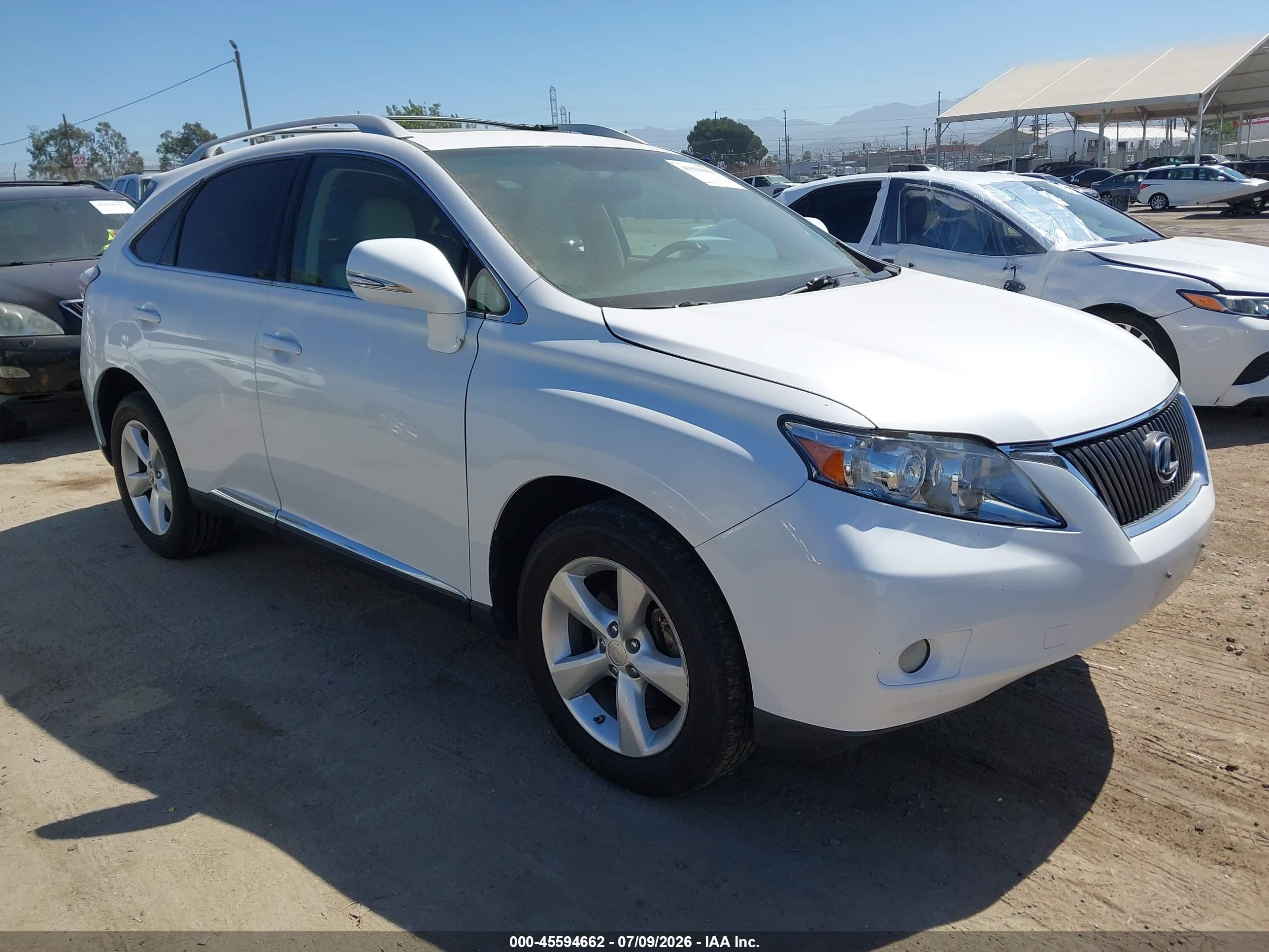 2011 Lexus RX 350, VIN 2T2BK1BA7BC099354 — Not stated