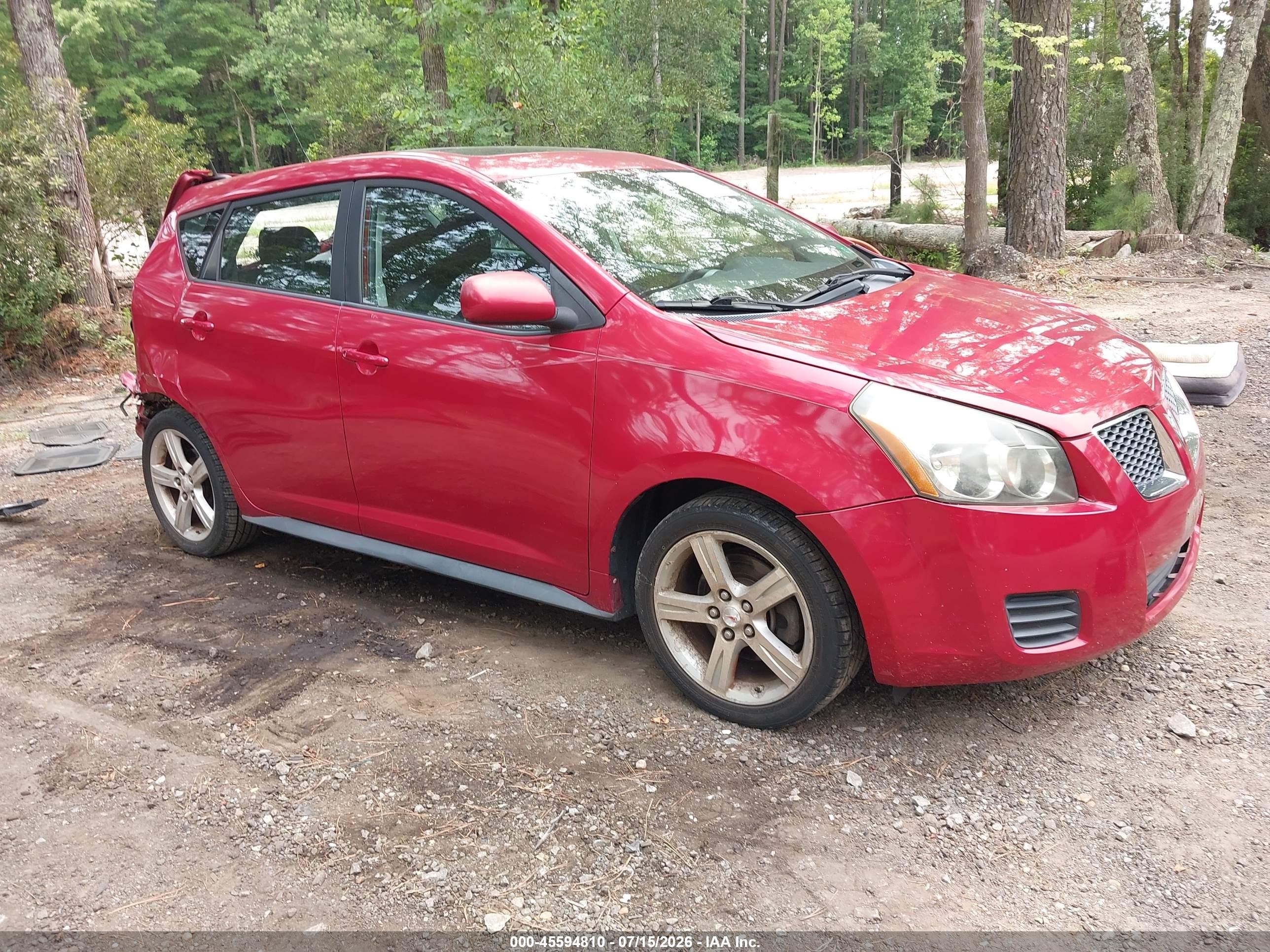 2009 Pontiac Vibe 1SB, VIN 5Y2SP67079Z417766 — Rear end