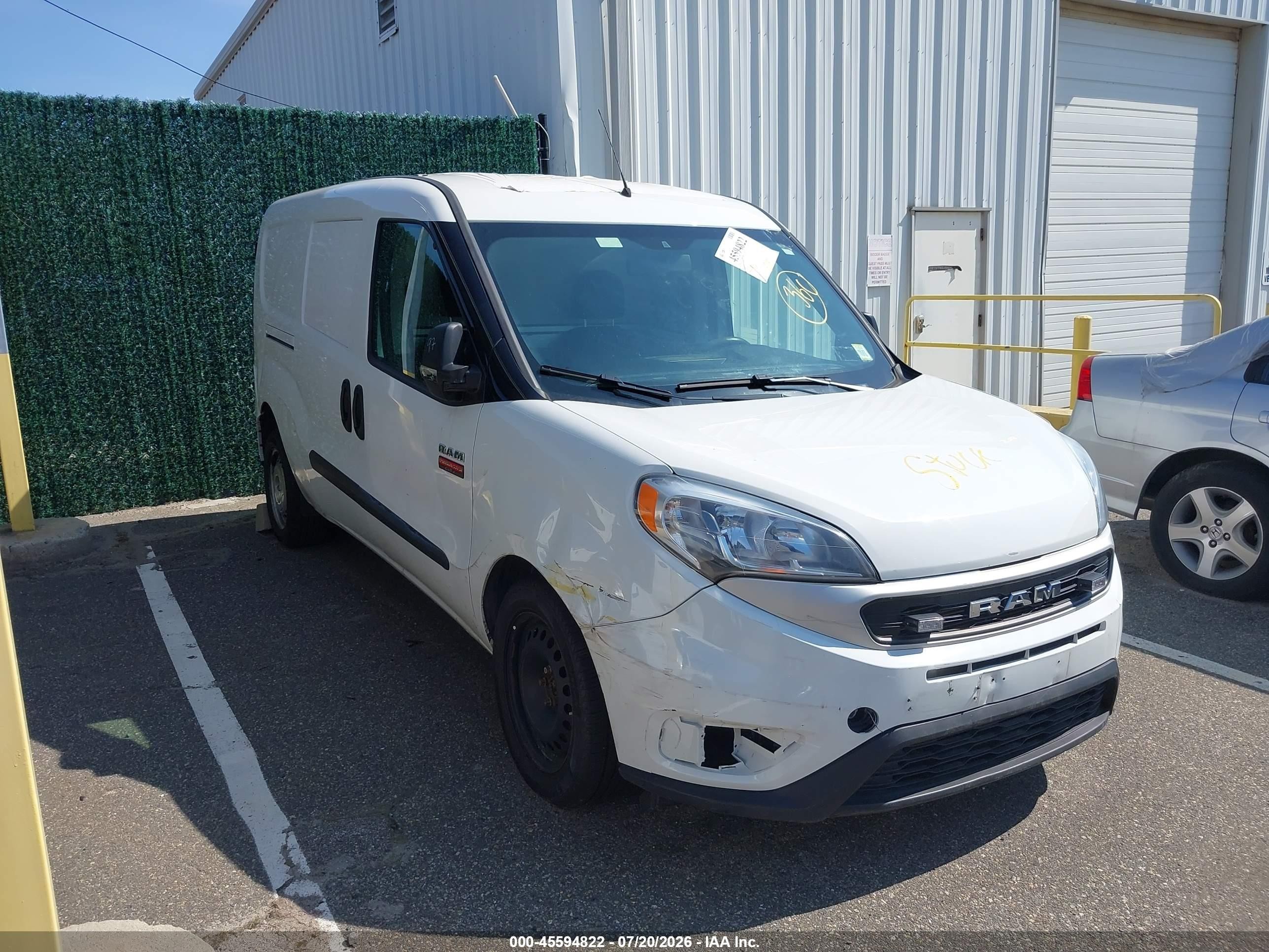 2022 Ram ProMaster City Cargo Tradesman, VIN ZFBHRFAB0N6W59943 — Side