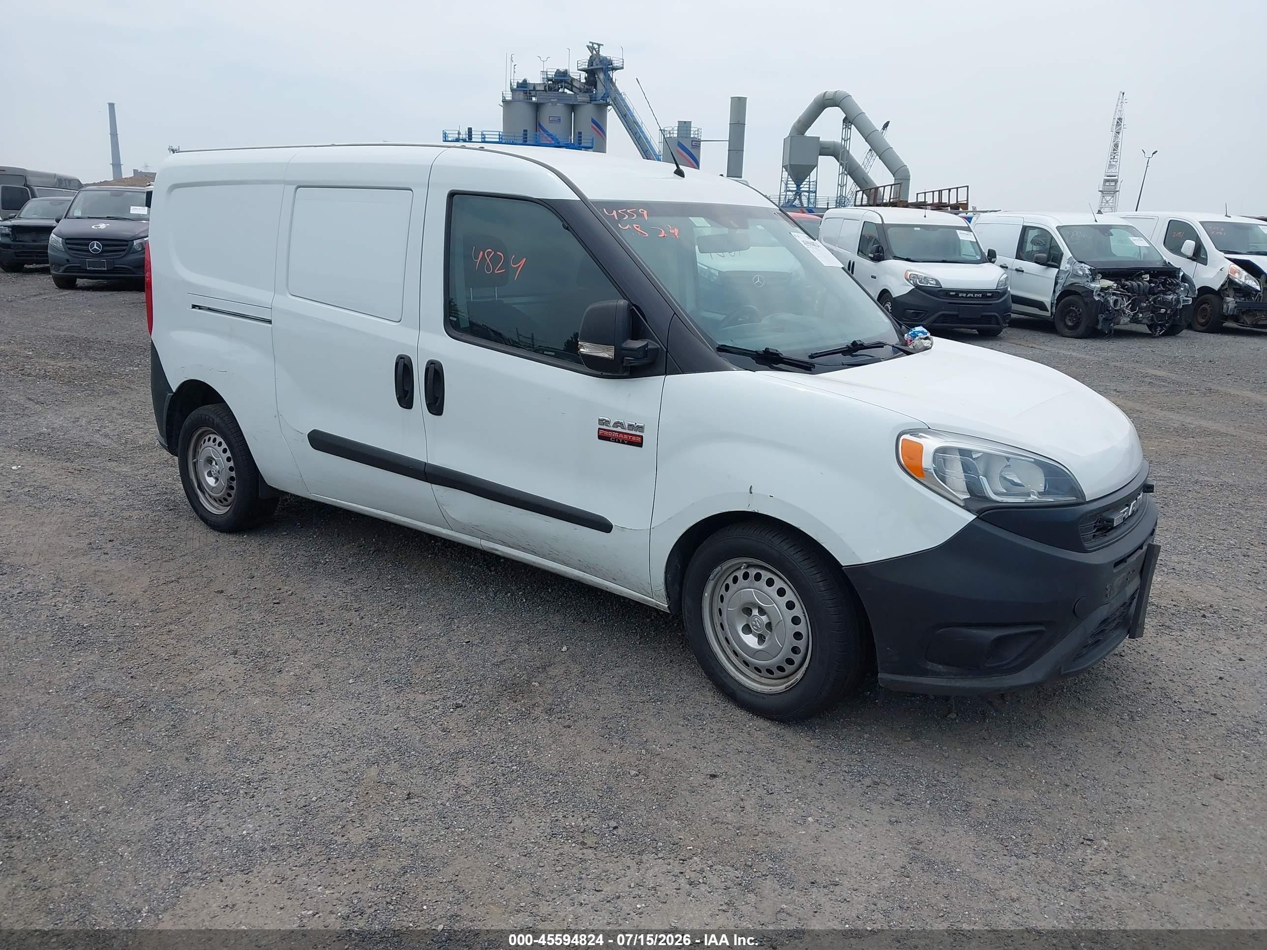 2021 Ram ProMaster City Cargo Tradesman, VIN ZFBHRFAB7M6S95194 — Side