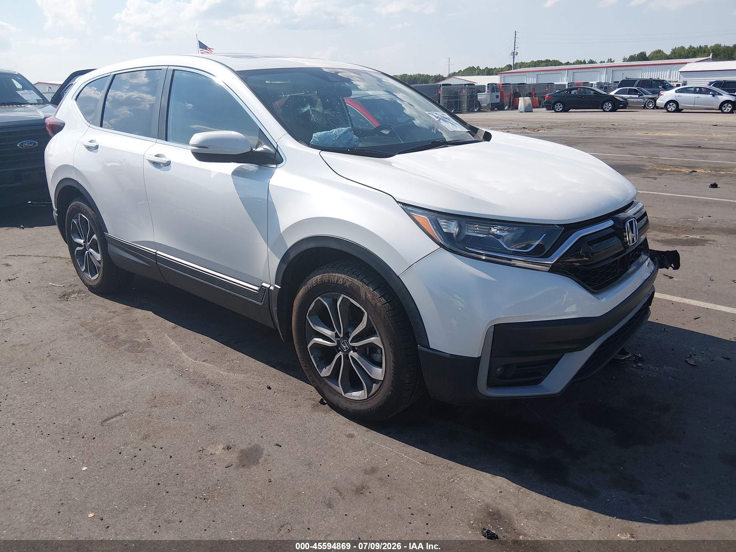 2021 Honda CR-V EX, VIN 2HKRW2H56MH628171 — Front end
