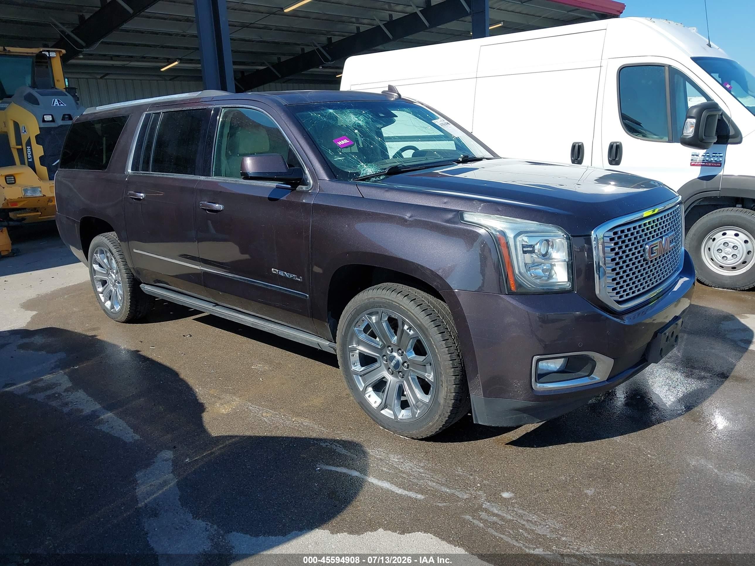 2015 GMC Yukon XL Denali, VIN 1GKS2JKJ1FR682376 — Hail
